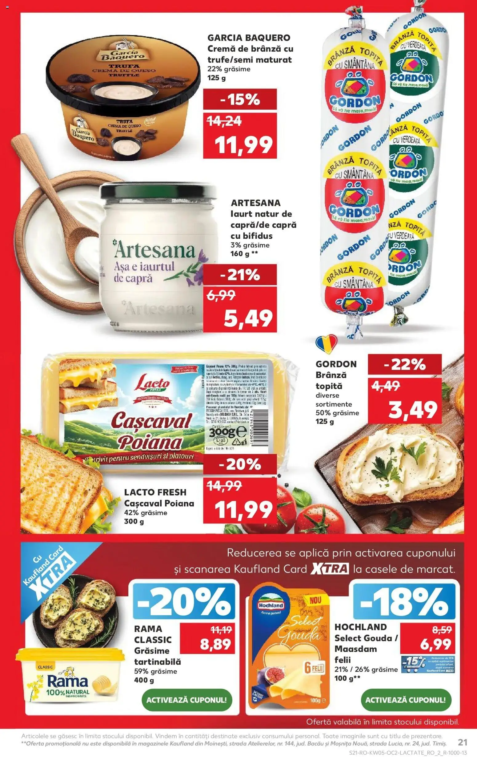 Noul catalog Kaufland – valabil de la 28.01.2026 | Pagină: 21 | Produse: Masă, Cremă, Cremă de brânză, Verdeață