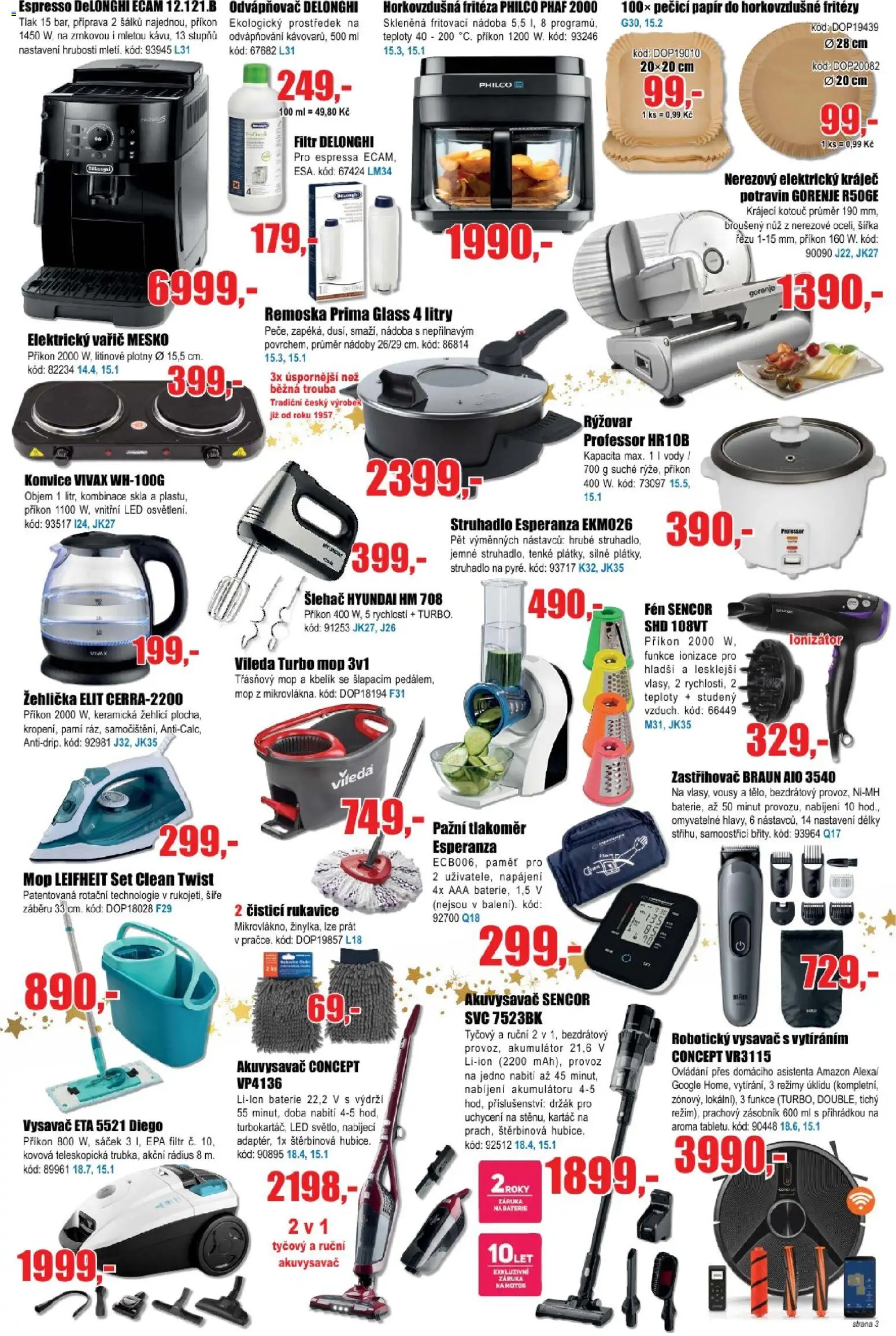 Eva supermarket leták od 05.11.2025 | Strana: 3 | Produkty: Rýžovar, Baterie, Remoska, Elektrický kráječ