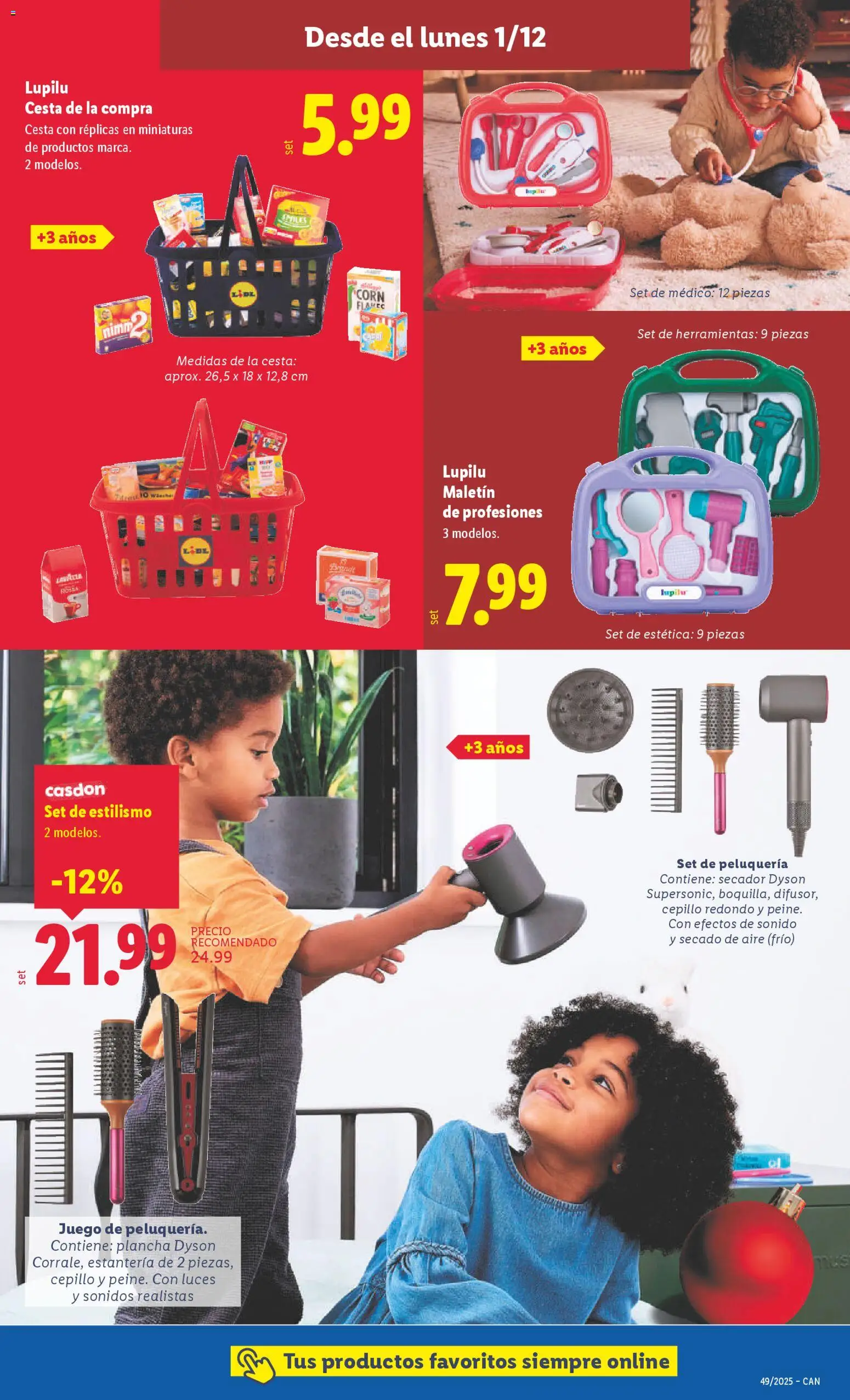 Lidl - Canarias │ válido desde el 01.12.2025 | Página: 7 | Productos: Cepillo, Plancha, Cesta