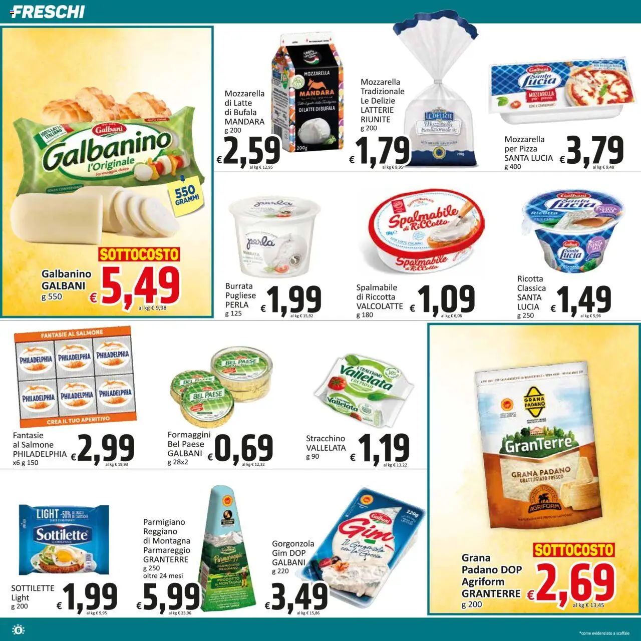 Volantino Paghi Poco del 19.08.2025 | Pagina: 6 | Prodotti: Pizza, Grana Padano, Stracchino, Aperitivo