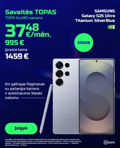 TOPOcentras leidinys galioja nuo 30.12.2025