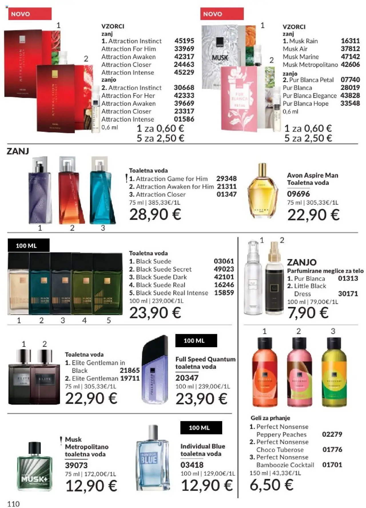 Avon katalog │ velja od 31.07.2025 | Stran: 110 | Izdelki: Voda, Toaletna voda