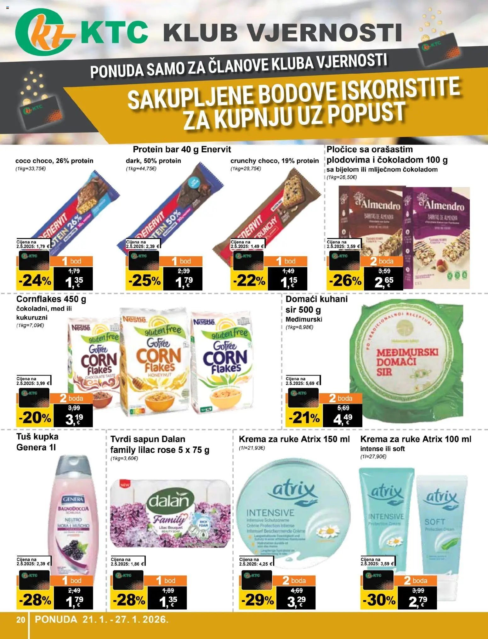 KTC katalog | vrijedi od 21.01.2026 | Stranica: 20 | Proizvodi: Med, Kupka, Sir, Sapun