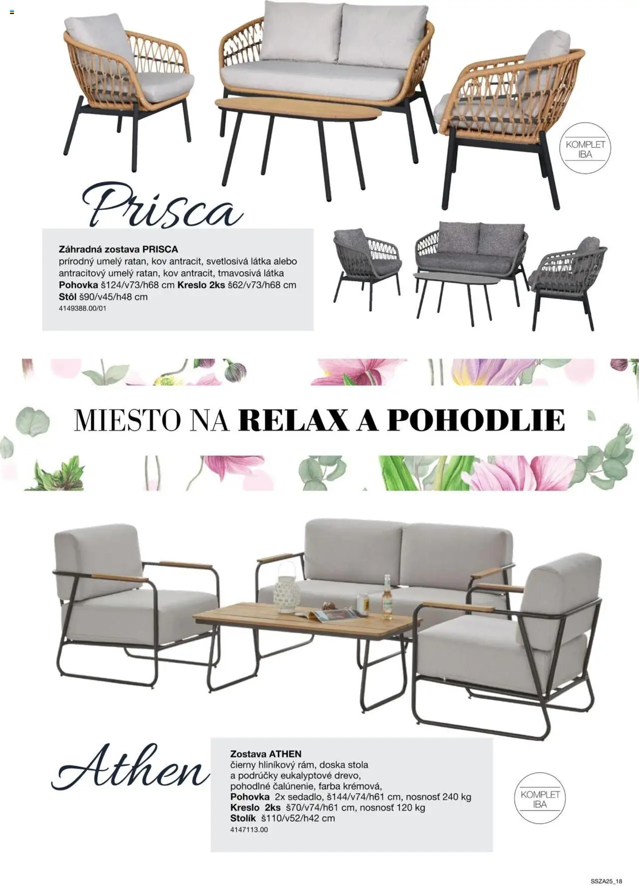 Nové Sconto nábytok akcie – leták je platný od 21.02.2025 | Strana: 18 | Produkty: Pohovka, Stôl, Kreslo, Stolík