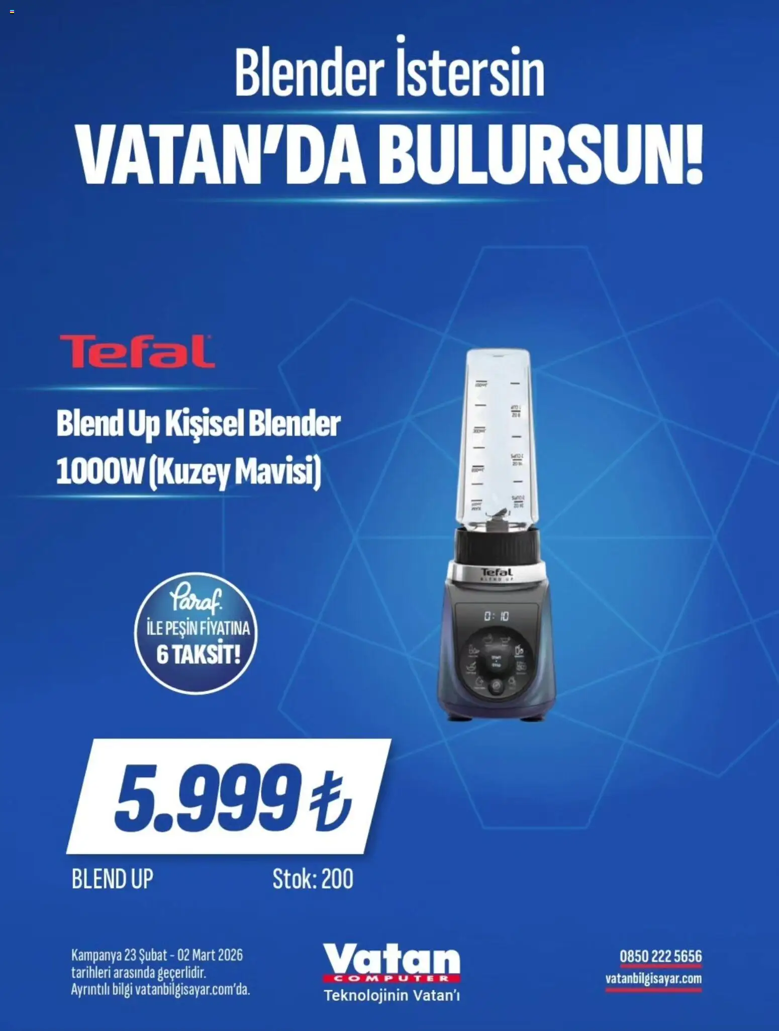 Vatan Bilgisayar İndirim - 23.02.2026 tarihinden itibaren geçerlidir | Sayfa: 27 | Ürünler: Blender