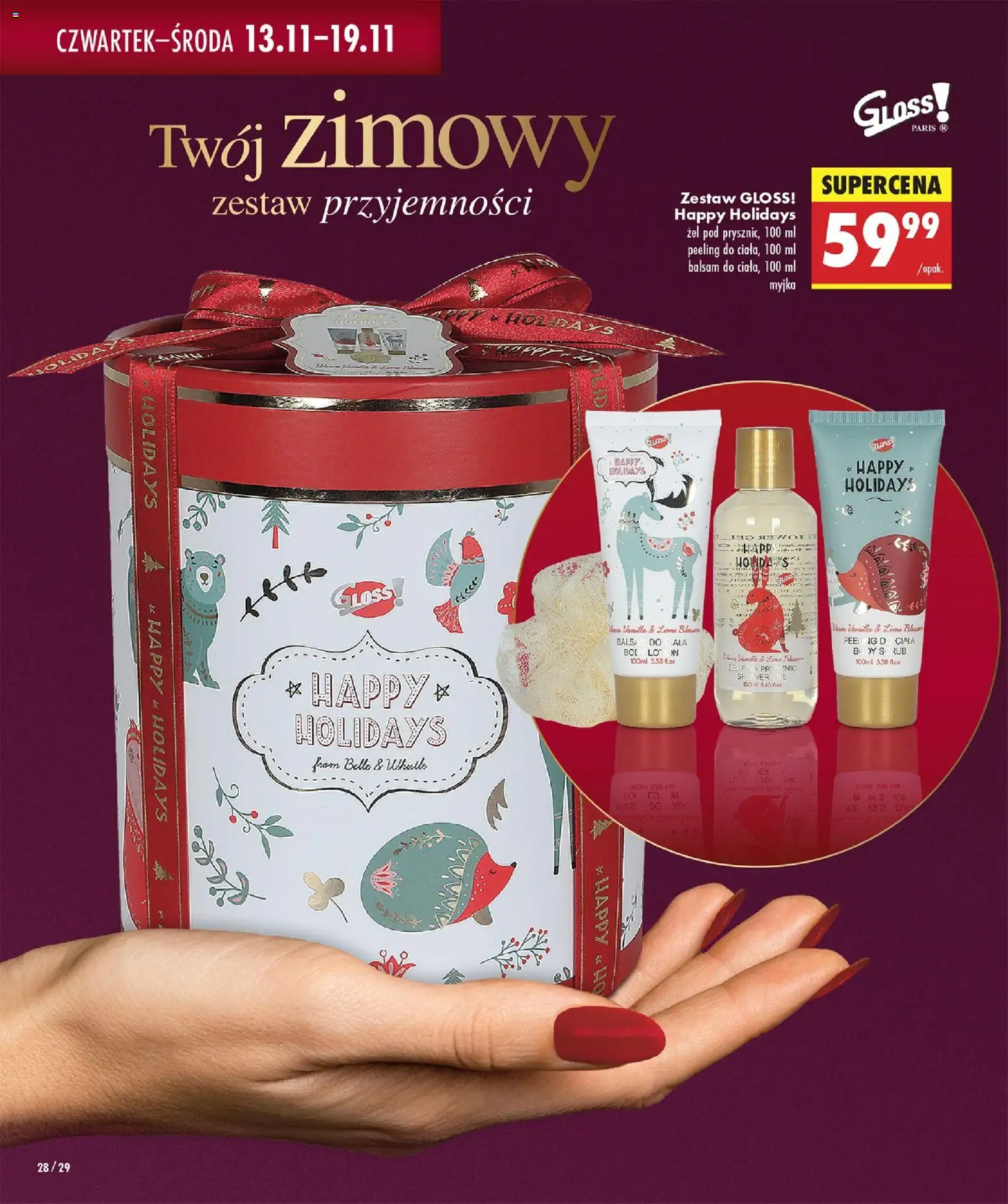 Biedronka gazetka - Twoje piękne strony od 06.11.2025 | Strona: 28 | Produkty: Prysznic, Body, Peeling, Lotion