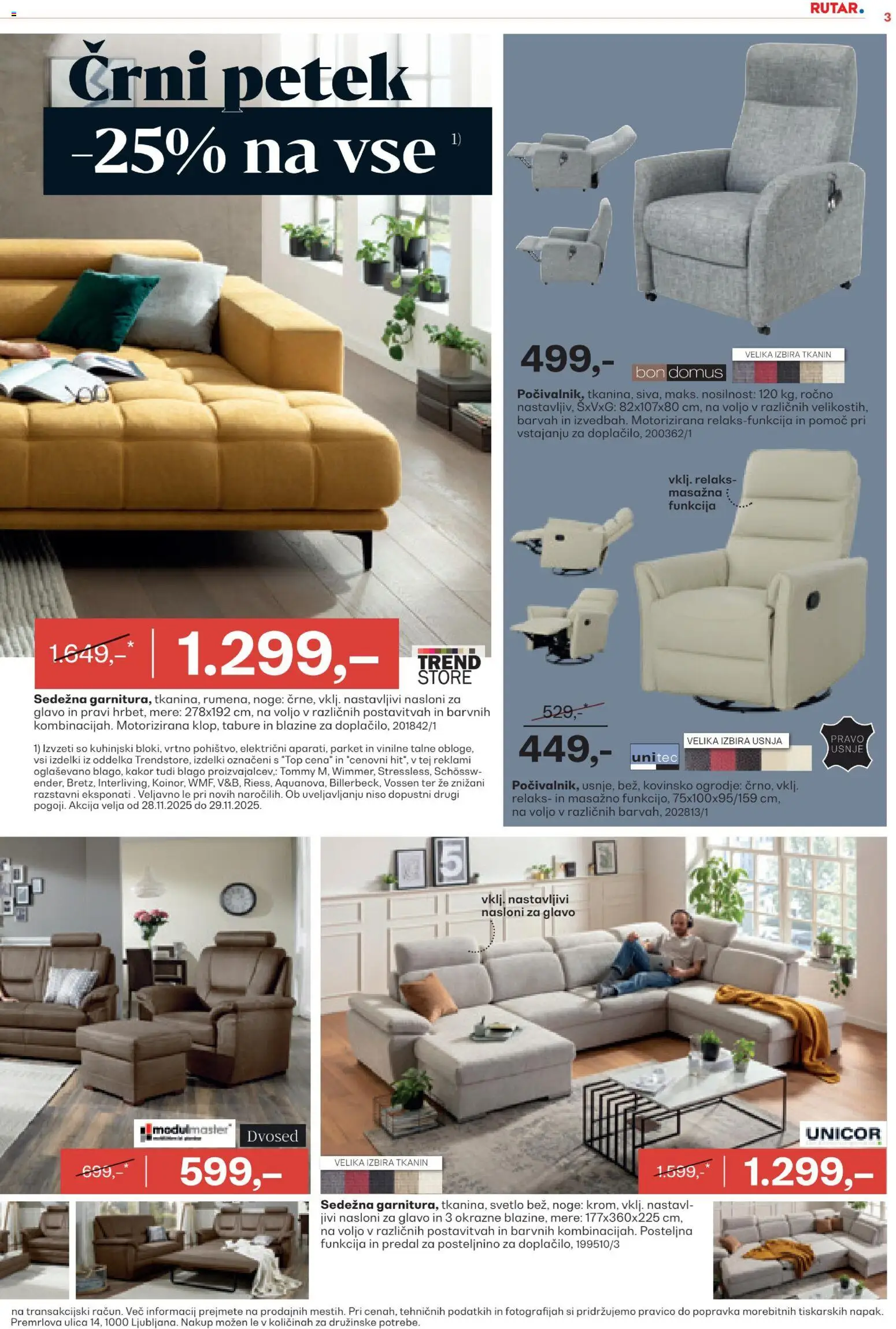 Novi Rutar katalog ponudbe – veljaven od 28.11.2025 | Stran: 3