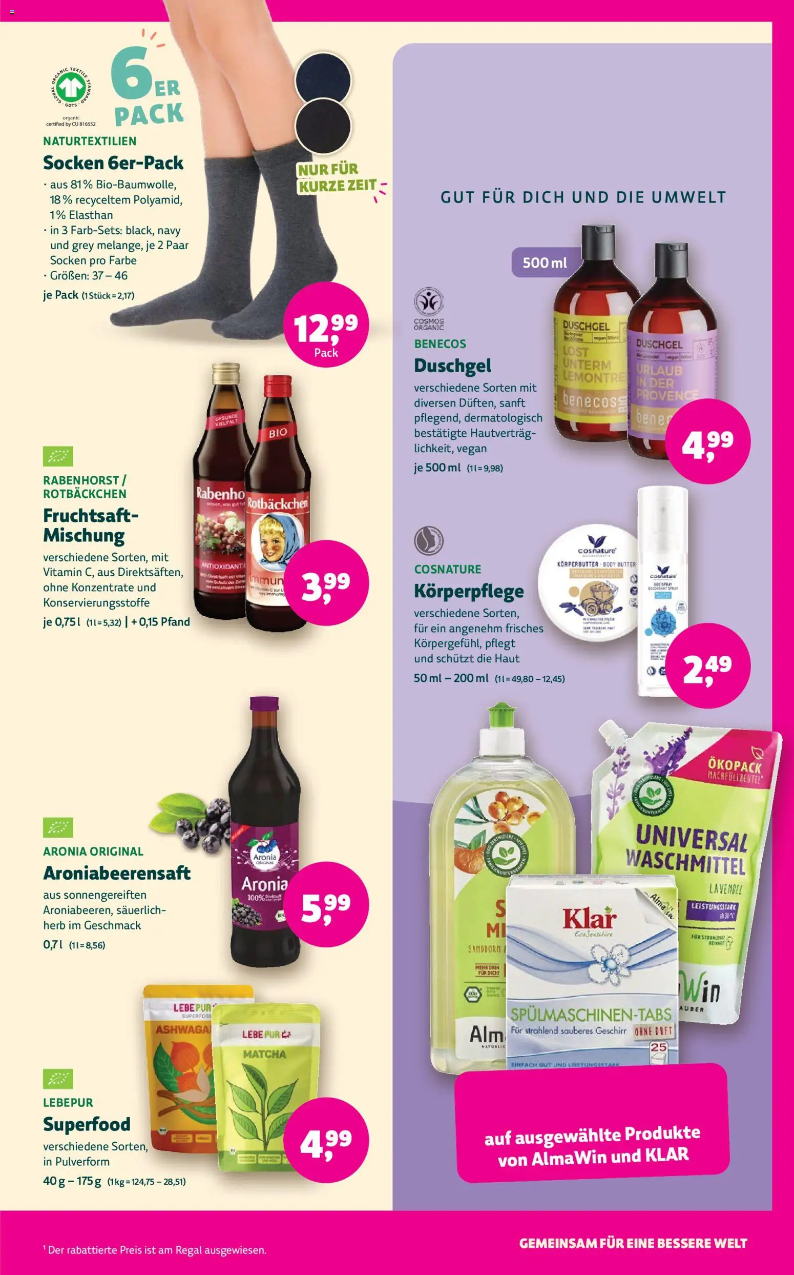 BioMarkt Prospekt – gültig ab 14.01.2026 | Seite: 13 | Produkte: Butter, Regal, Duschgel, Lavendel