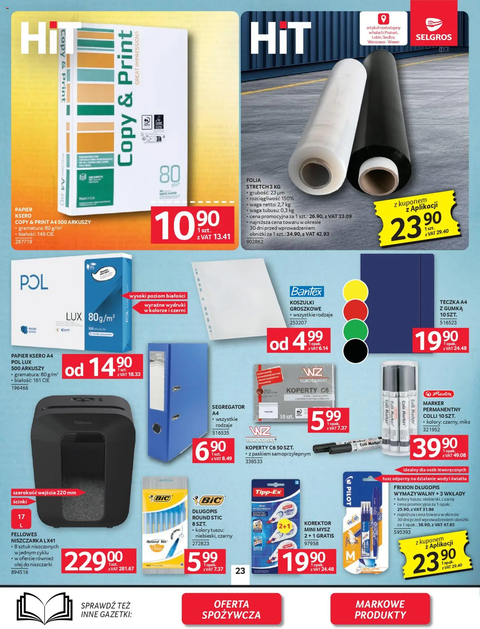 Selgros cash&carry - Oferta Przemysłowa od 09.04.2026 | Strona: 25 | Produkty: Mysz, Waga, Korektor, Olej
