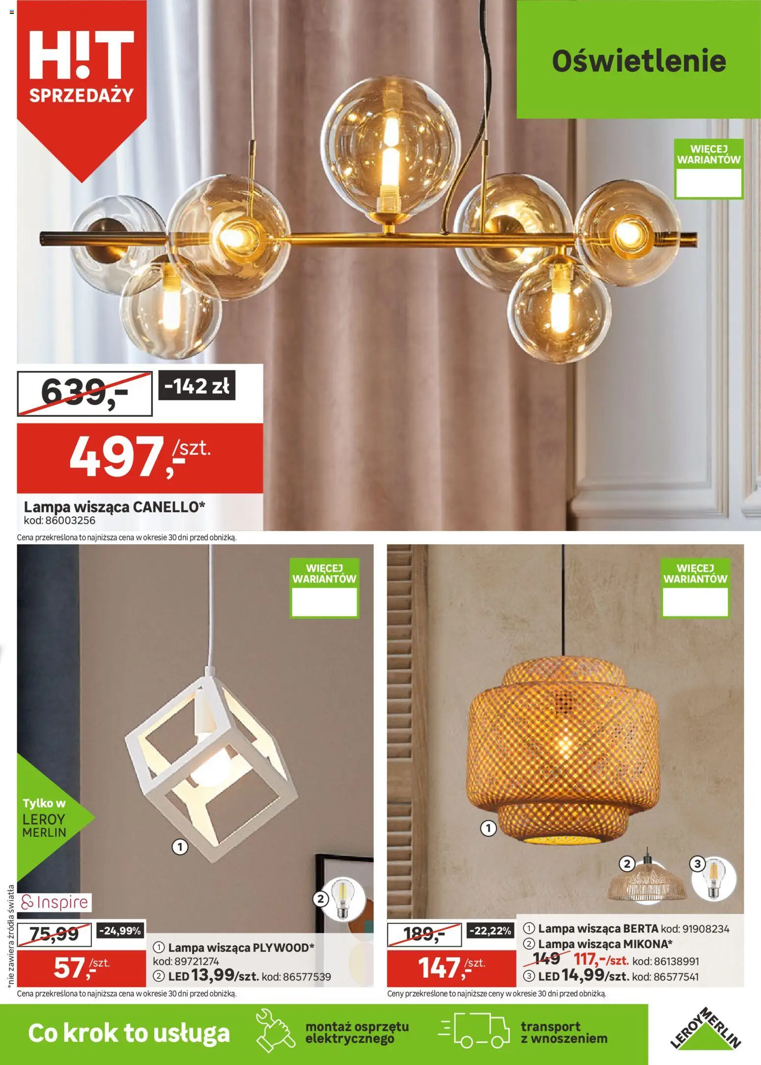 Leroy Merlin Gazetka od 28.01.2026 | Strona: 23 | Produkty: Lampa
