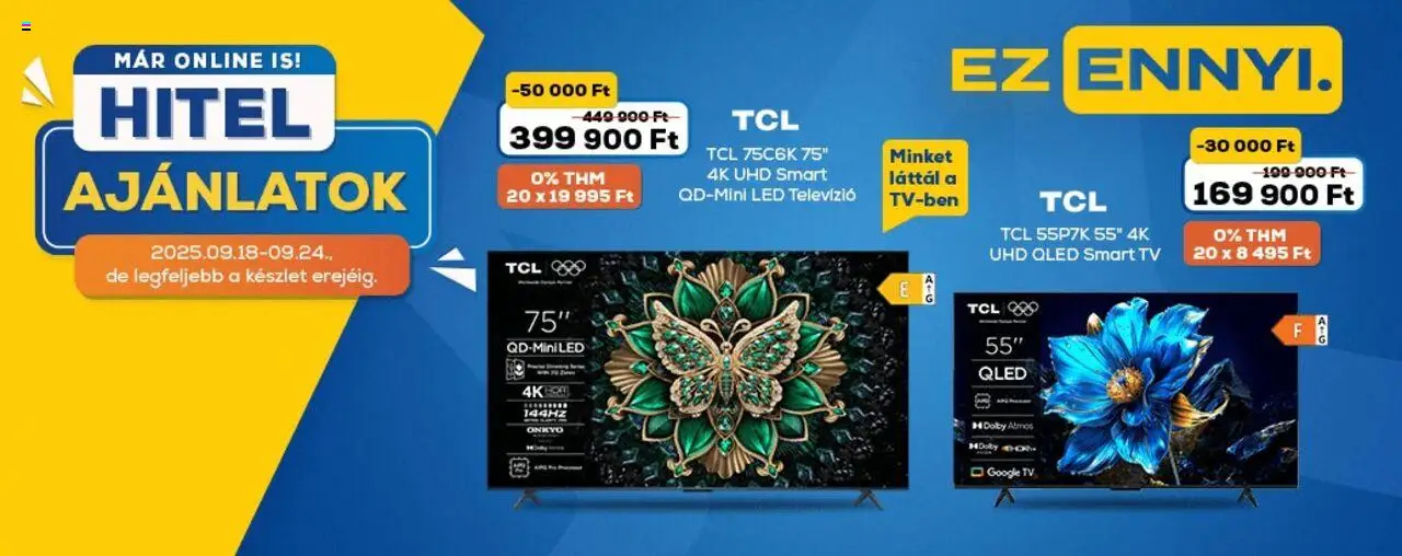 Euronics akciós ujság - amely érvényes a következő dátumtól: 18.09.2025 | Oldal: 3 | Termékek: Televízió, TV, Smart tv