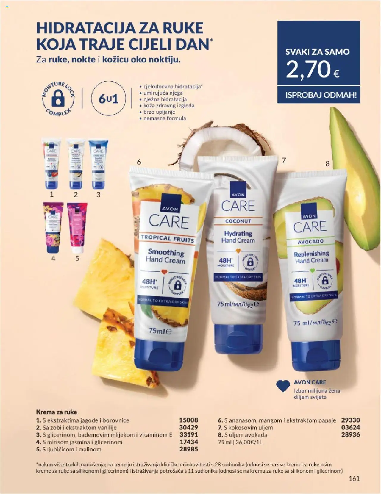 Avon katalog | vrijedi od 01.08.2025 | Stranica: 161 | Proizvodi: Krema za ruke, Jagode, Krema, Borovnice