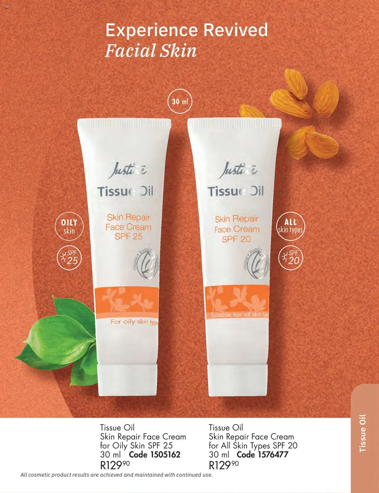 New Justine catalogue – valid from 01.10.2025 | Page: 94 | Products: Tissue oil, Oil, Cream
