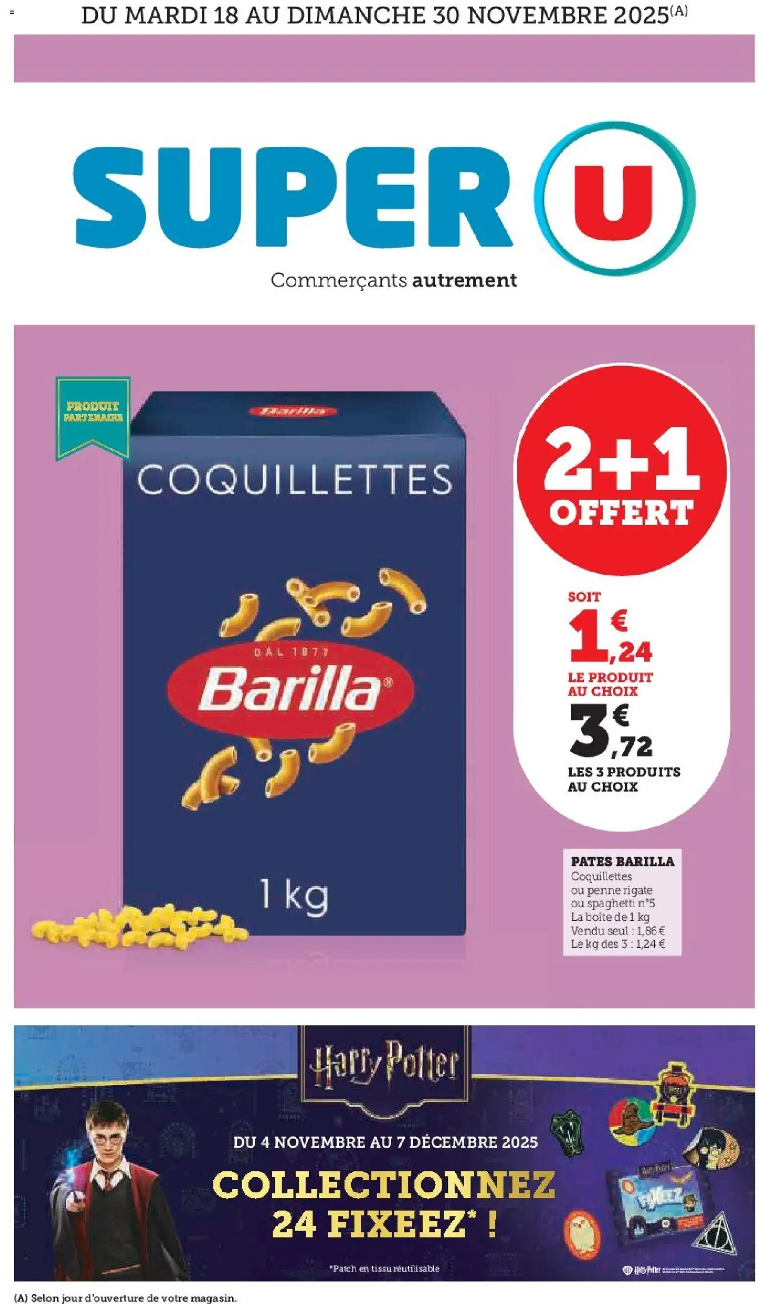 {H1} | Page: 1 | Produits: Spaghetti, Coquillettes, Pâtes