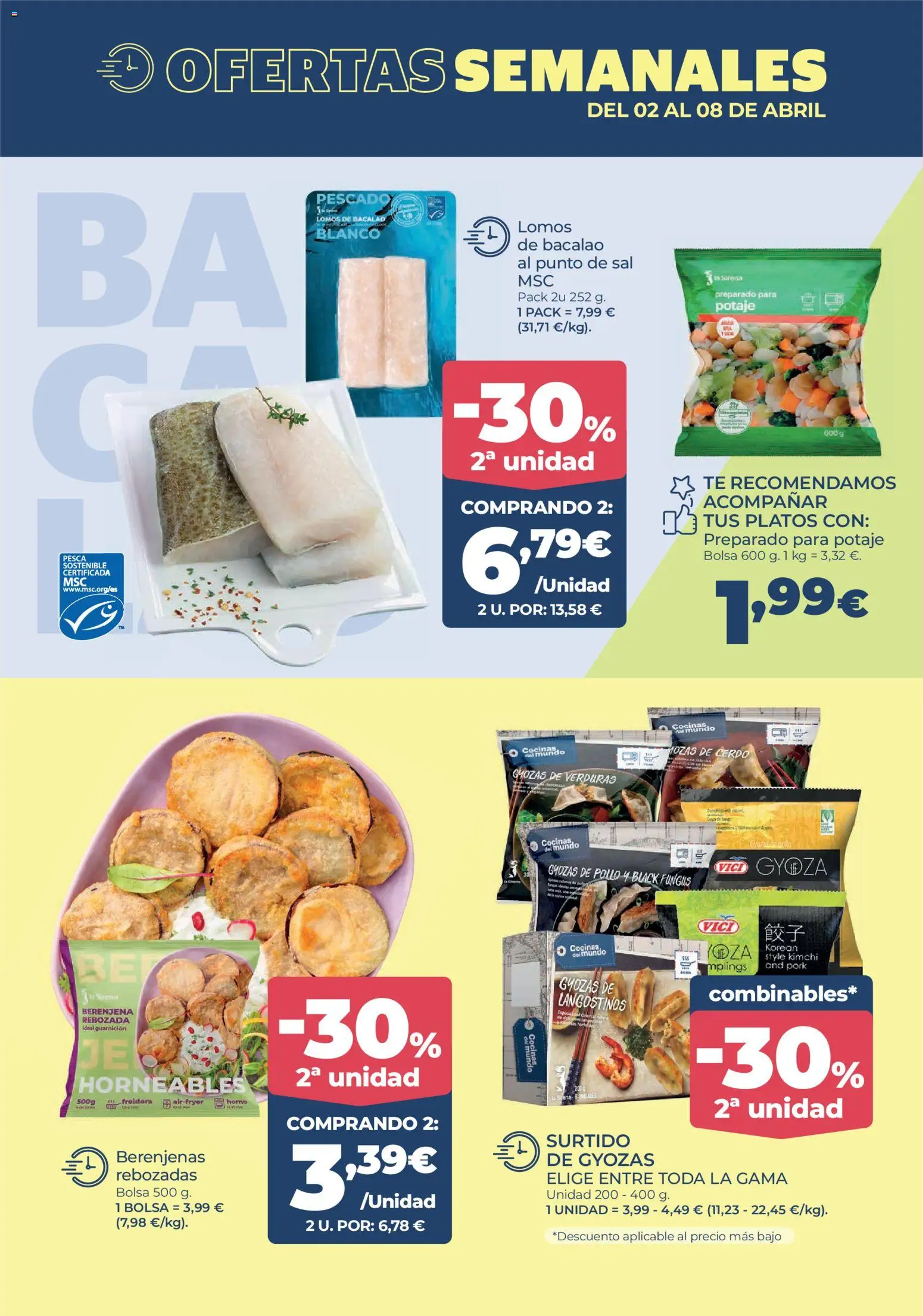 La Sirena folleto │ válido desde el 26.03.2026 | Página: 5 | Productos: Cerdo, Pescado, Té, Bolsa