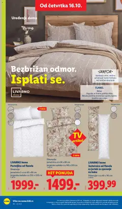 LIVARNO home Jastučnica od flanela za jastuk za spavanje na boku, Dimenzije: cca 40 x 145 cm - pregled Lidl kataloga - važi od 16.10.2025 | Strana: 50 | Proizvode: Jastuk