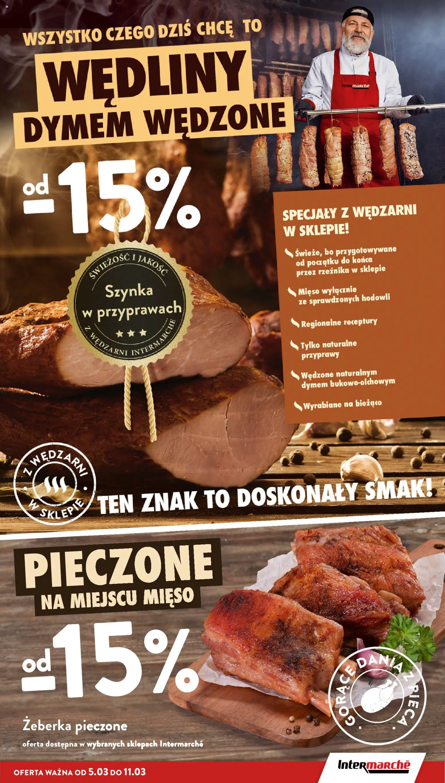 Intermarche gazetka od 05.03.2026 | Strona: 17 | Produkty: Mięso, Szynka, Wędliny, Przyprawy