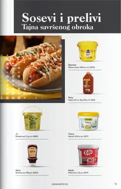 Metro Horeca - pregled Metro kataloga - važi od 01.11.2025 | Strana: 15 | Proizvode: Majonez, Senf, Heinz