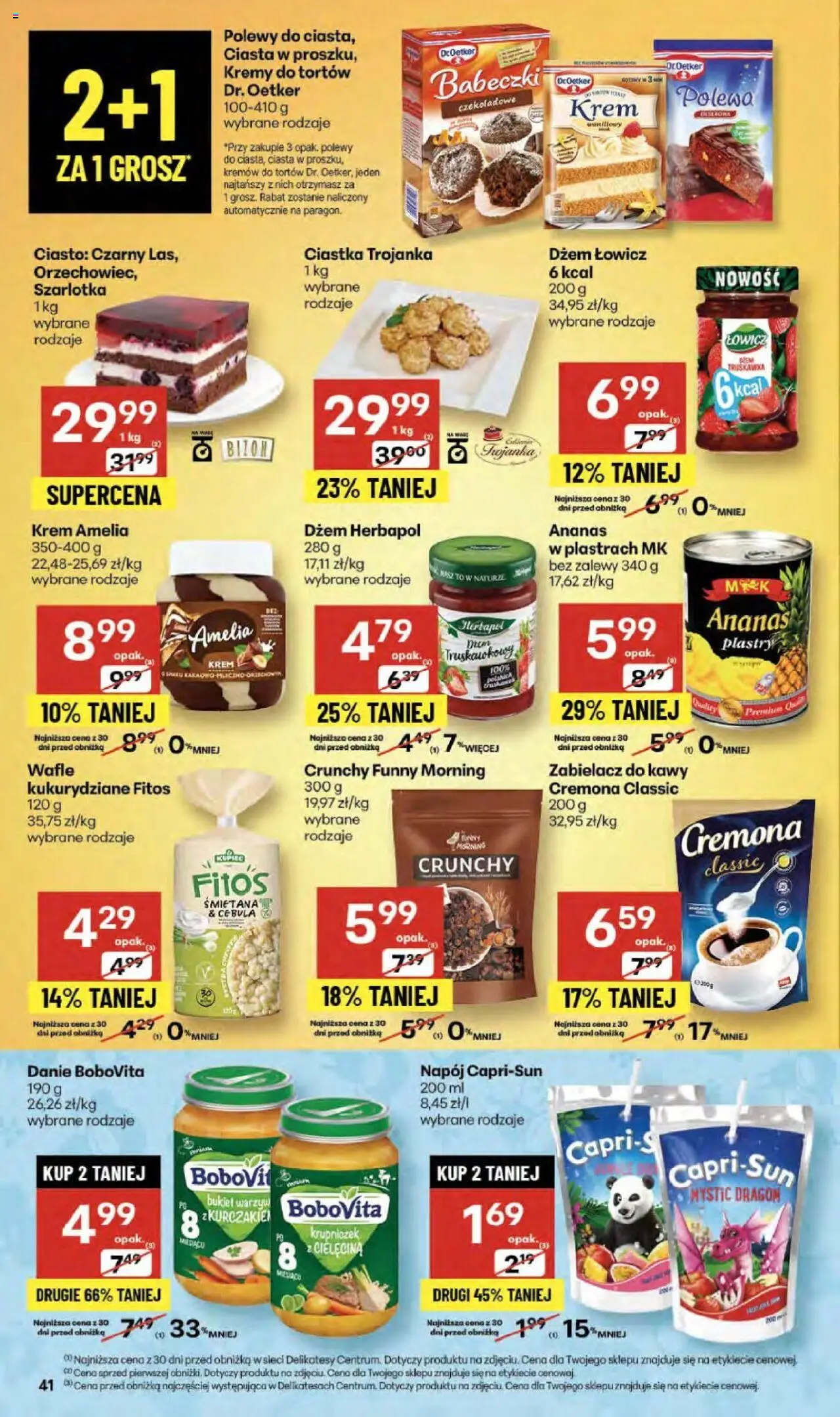 Delikatesy Centrum Gazetka od 16.10.2025 | Strona: 41 | Produkty: Wafle, Delikatesy, Dżem, Ananas