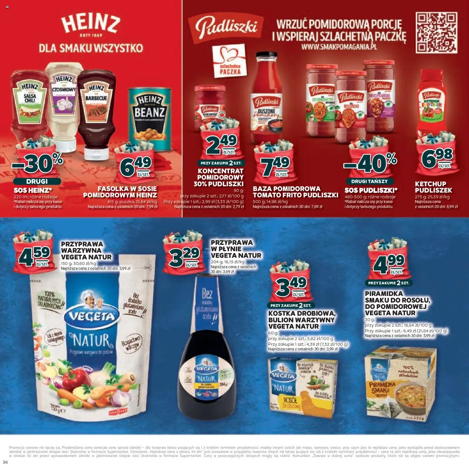 Stokrotka Gazetka - Mikołajki od 20.11.2025 | Strona: 34 | Produkty: Ketchup, Stokrotka, Bulion warzywny, Sos