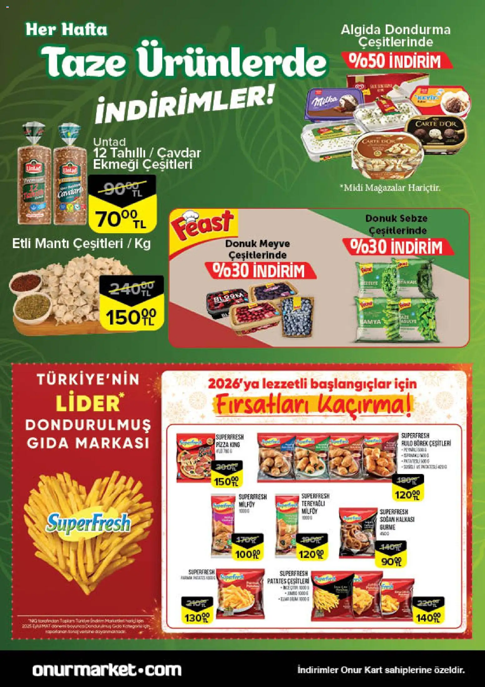 Onur Market Taze Ürünlerde İndirimler - Bursa - 25.12.2025 tarihinden itibaren geçerlidir | Sayfa: 7 | Ürünler: Dondurma, Patates, Soğan, Sebze