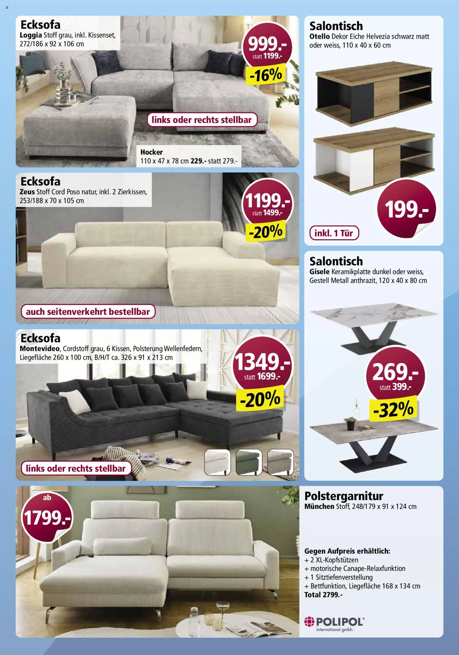 Otto's aktionen Online – gültig ab 09.03.2026 | Seite: 30 | Produkte: Hocker, Ecksofa