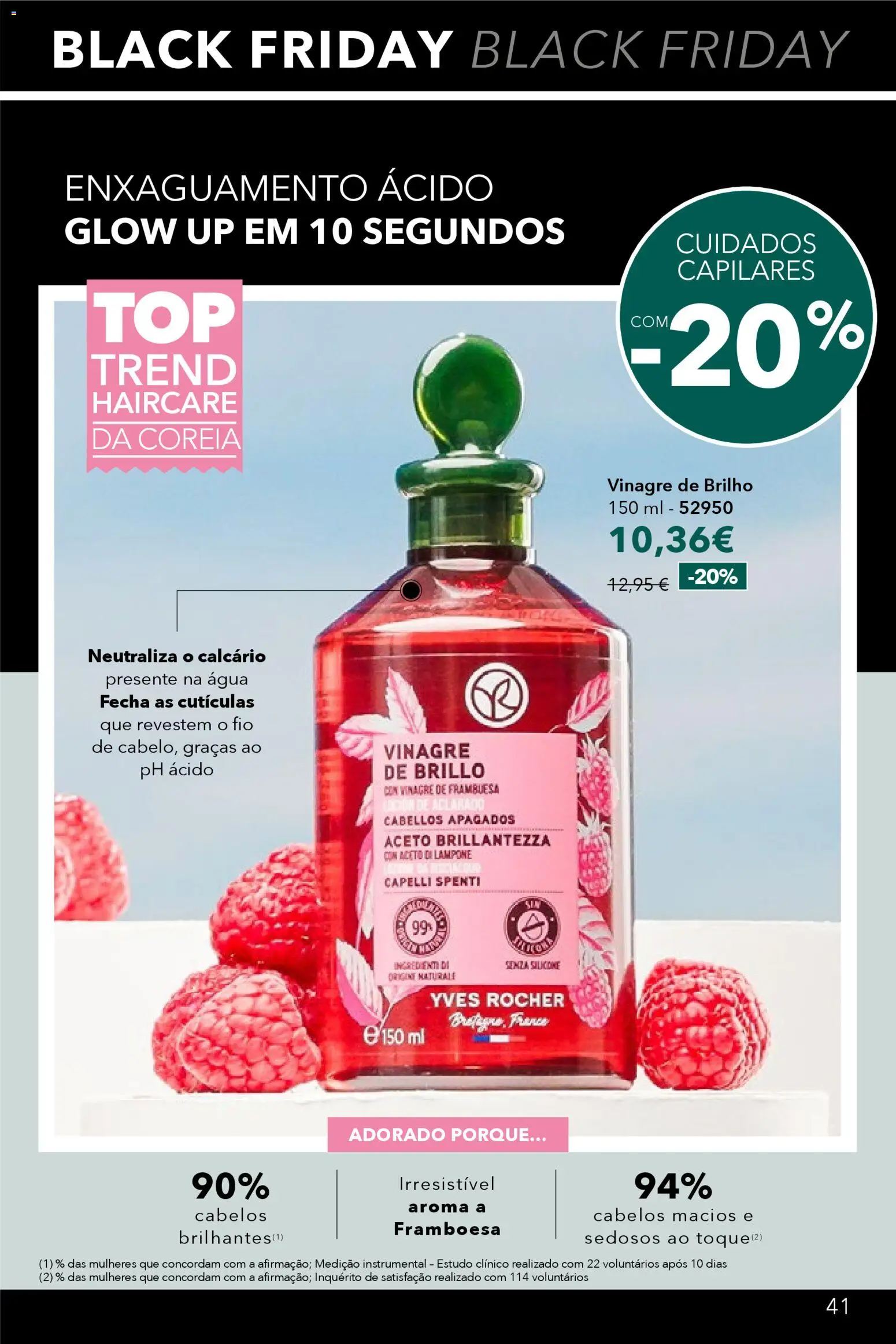 Yves Rocher - Black Friday │ válido de 12.11.2025 | Página: 41 | Produtos: Agua, Vinagre
