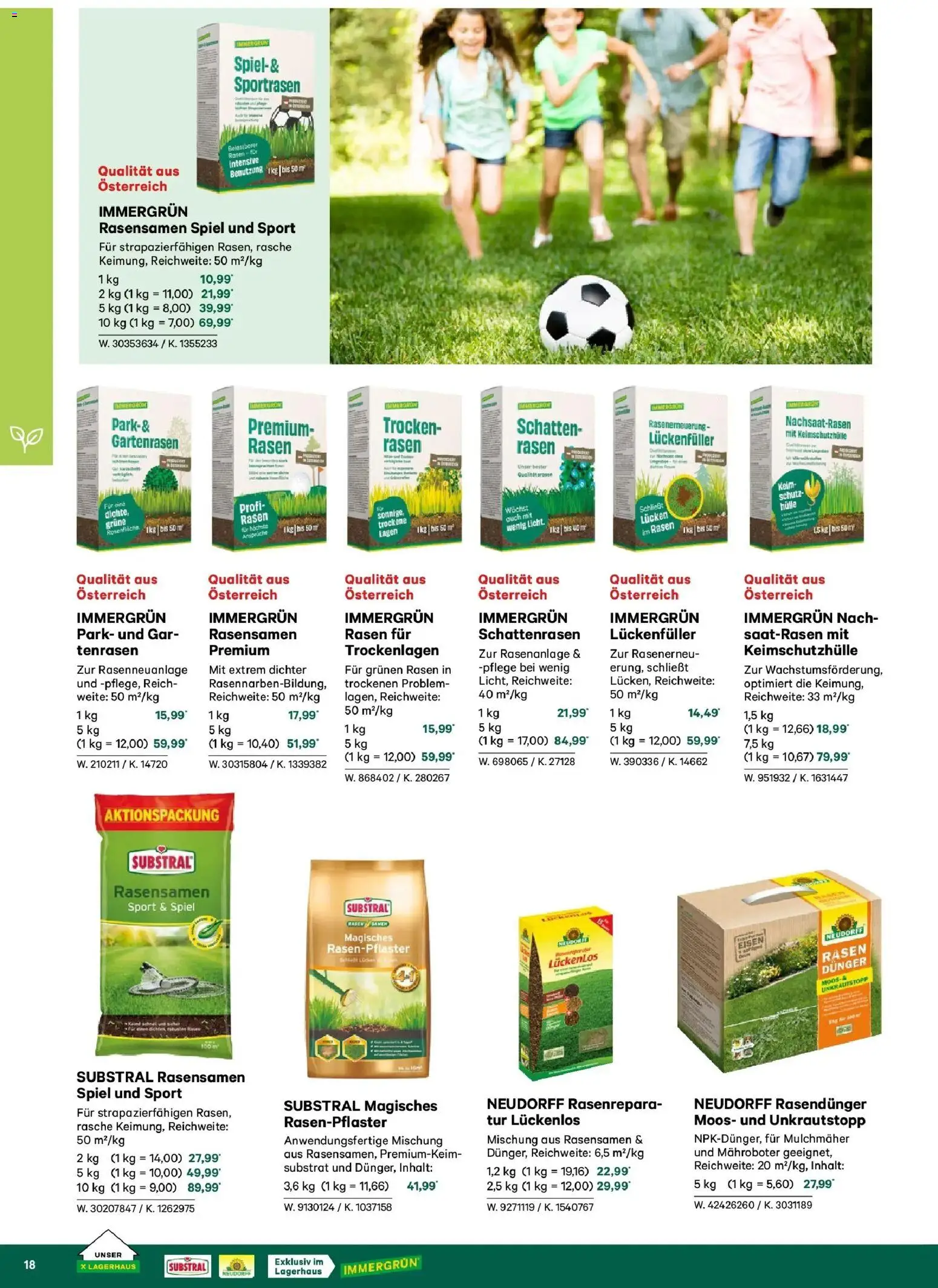 Lagerhaus Garten & Freizeit Katalog 2026 - Schweiggers, Bad Aussee  gültig ab 01.03.2026 | Seite: 18 | Produkte: Spiel, Hülle