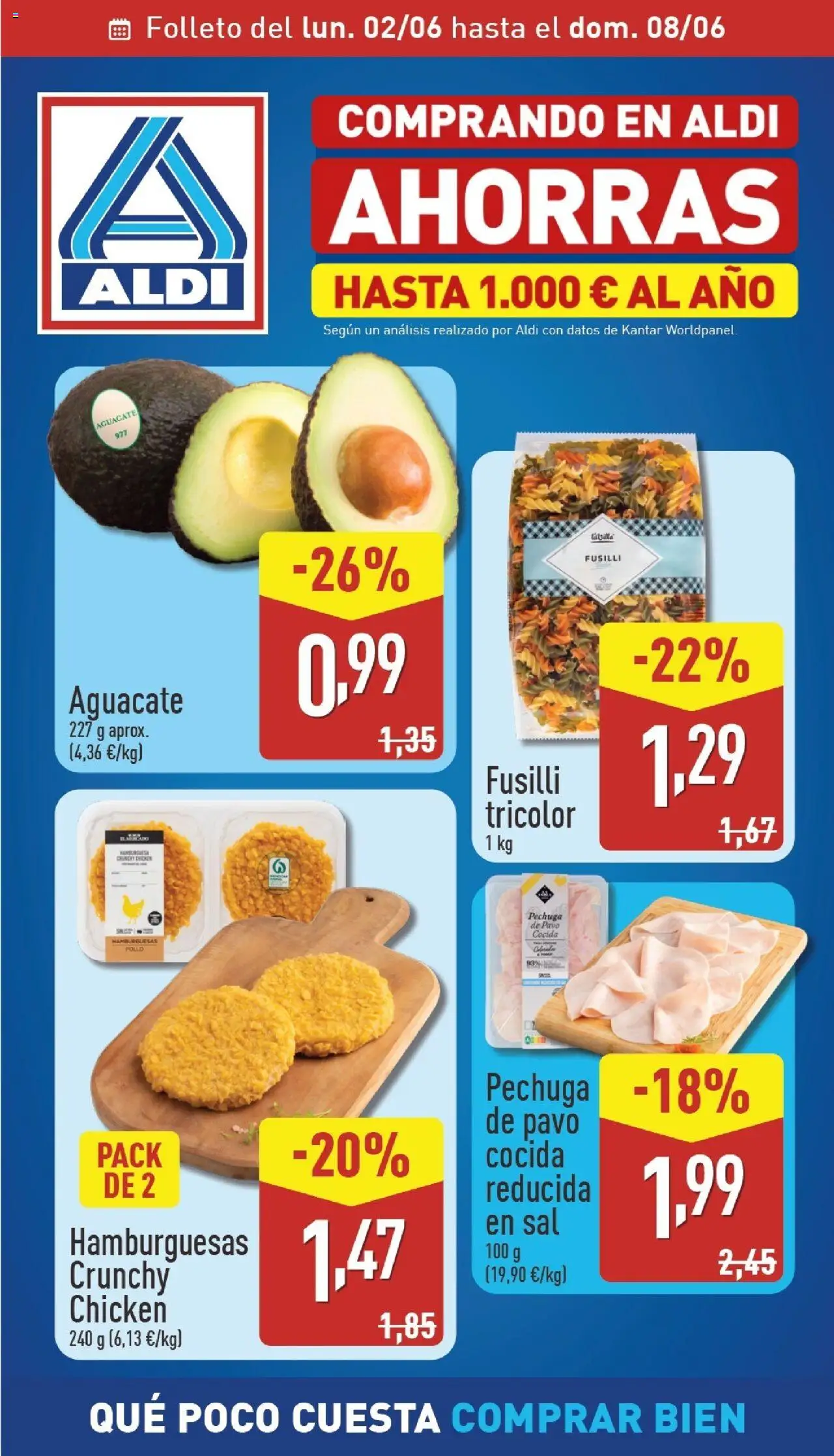 Aldi folleto Península │ válido desde el 02.06.2025 | Página: 1 | Productos: Pasta