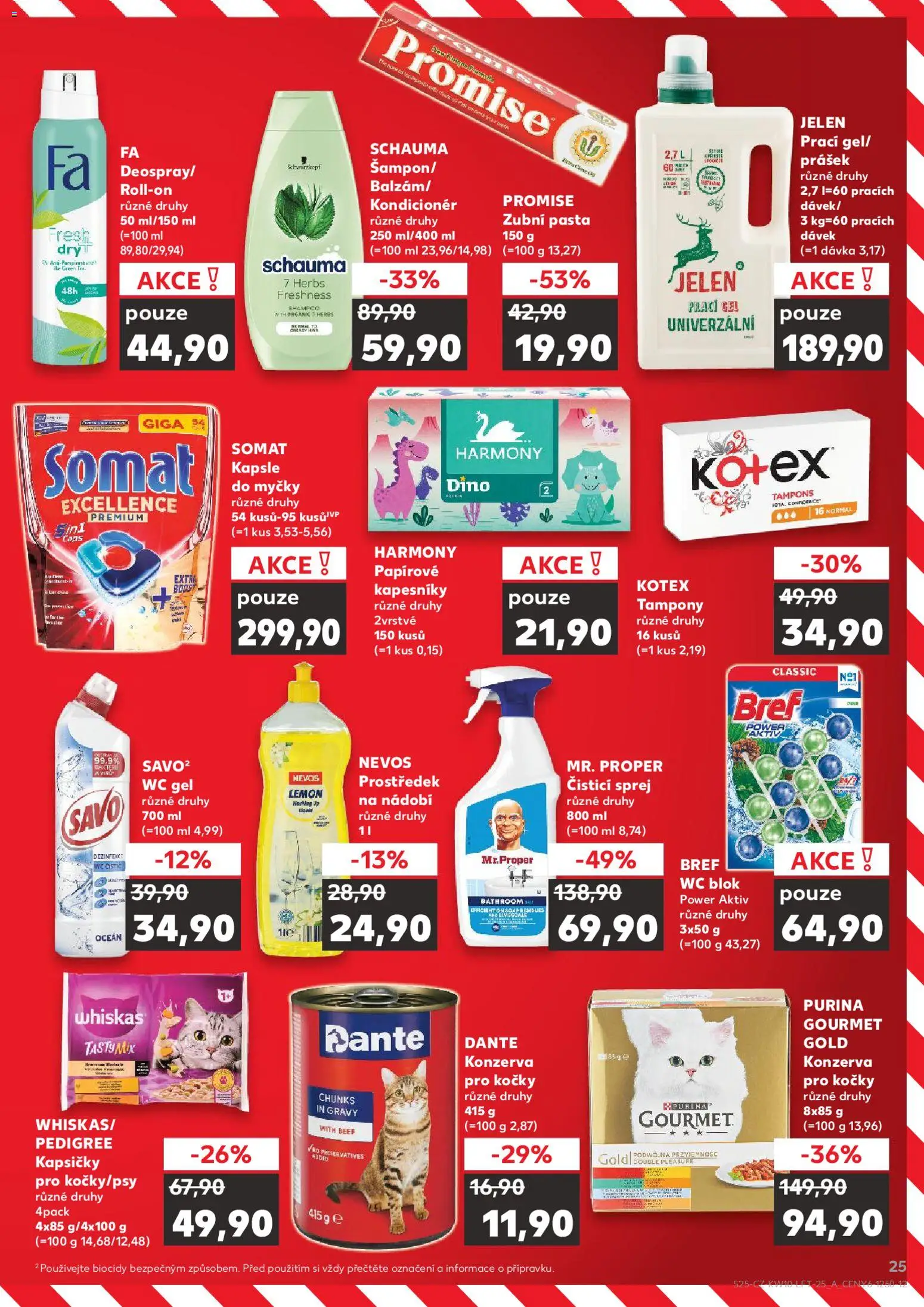 Kaufland leták od 04.03.2026 | Strana: 25 | Produkty: Deodorant, Purina, Savo, Blok
