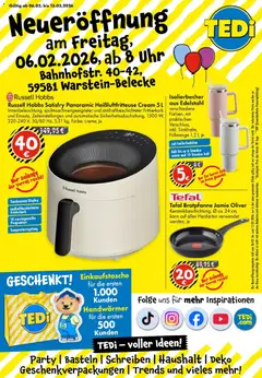 TEDi - TEDi Neueröffnung Warstein-Belecke ab 06.02.2026 gültig