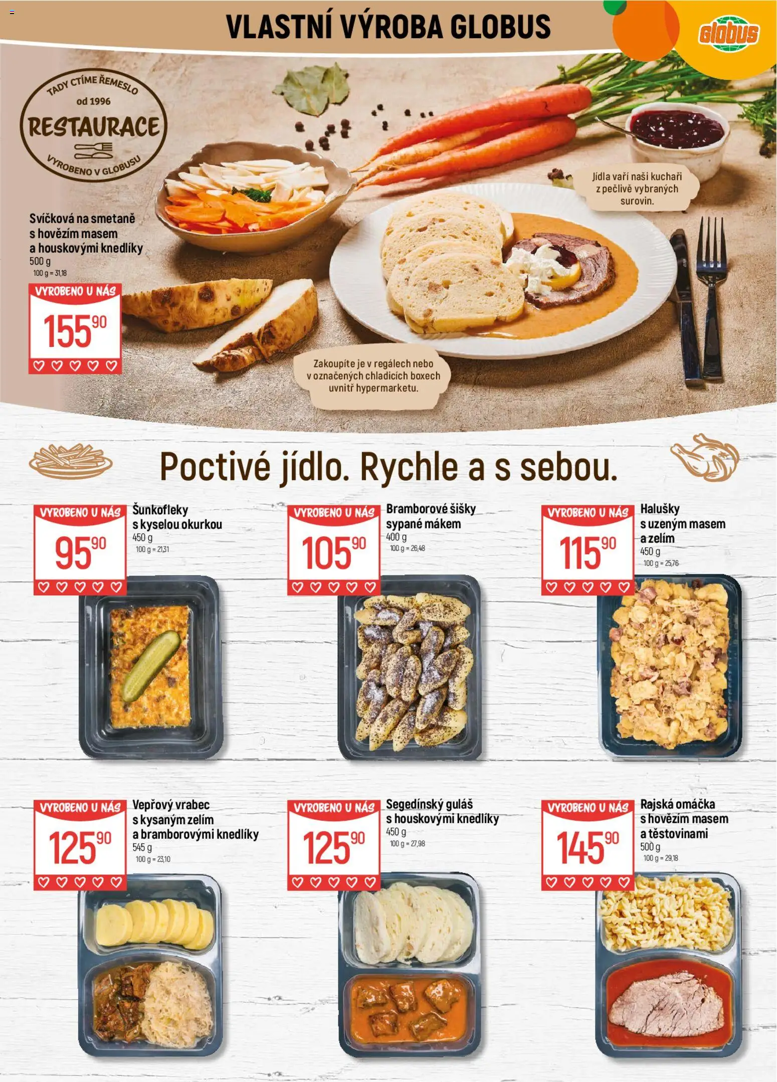 Globus leták od 03.12.2025 | Strana: 8 | Produkty: Globus, Guláš, Halušky