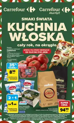 Pogląd oferty "Carrefour Gazetka - Kuchnia włoska" - ważna od 12.01.2026