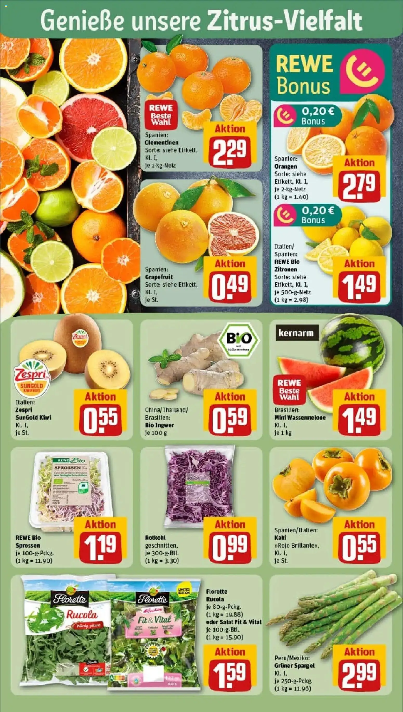 Rewe prospekt Haar	 – gültig ab 10.11.2025 | Seite: 10 | Produkte: Orangen, Grapefruit, Kaki, Kiwi