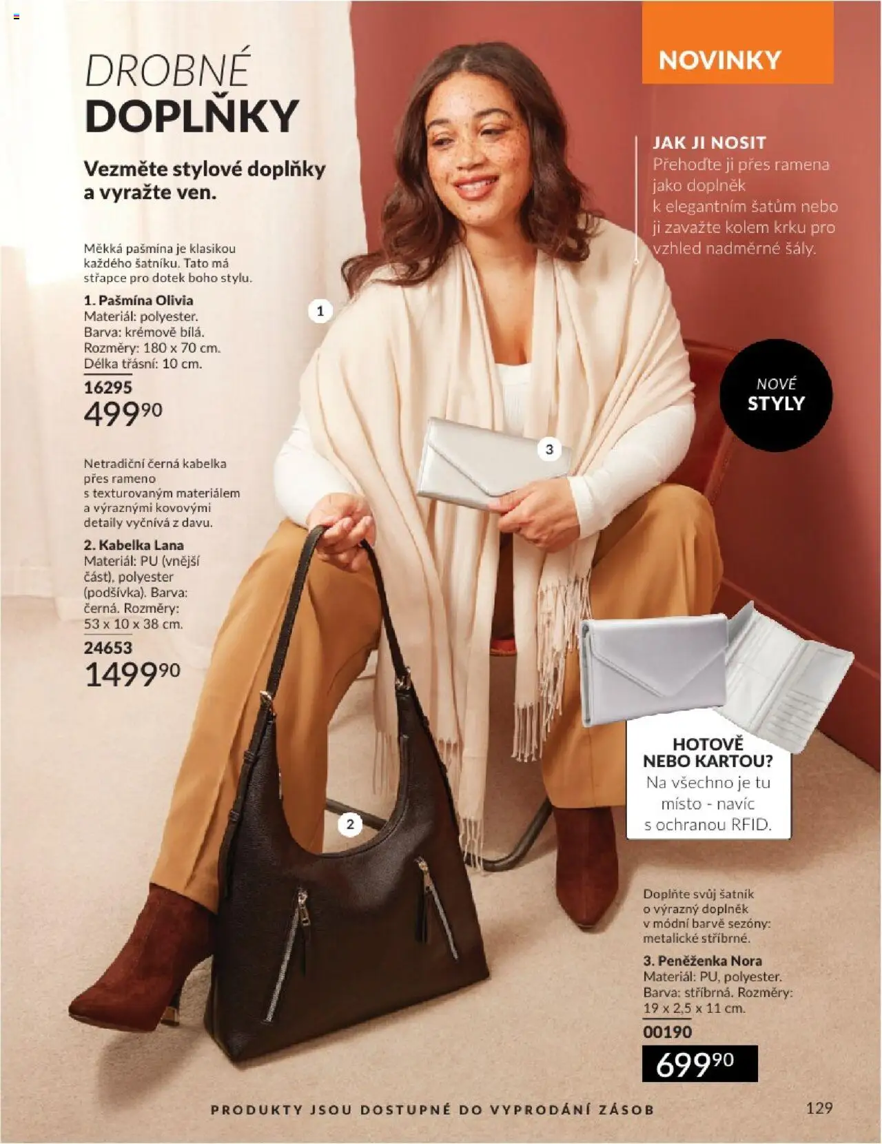 Avon katalog 8/2025 od 31.07.2025 | Strana: 129 | Produkty: Kabelka, Peněženka