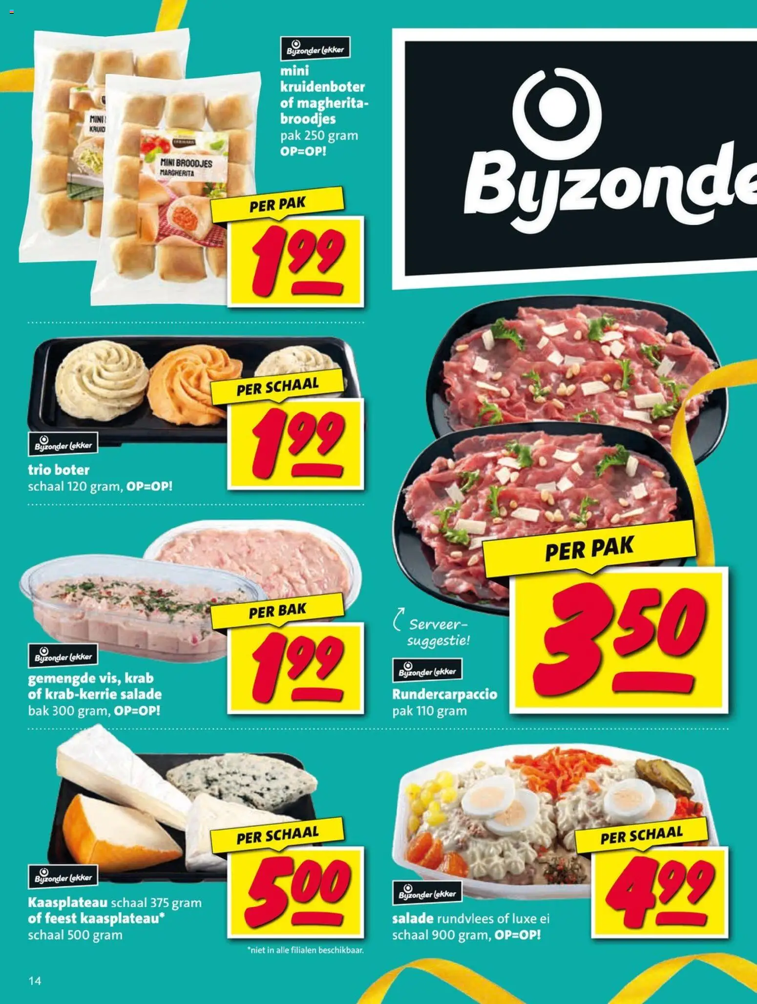 {H1} | Pagina: 14 | Producten: Boter, Salade, Rundvlees, Broodjes