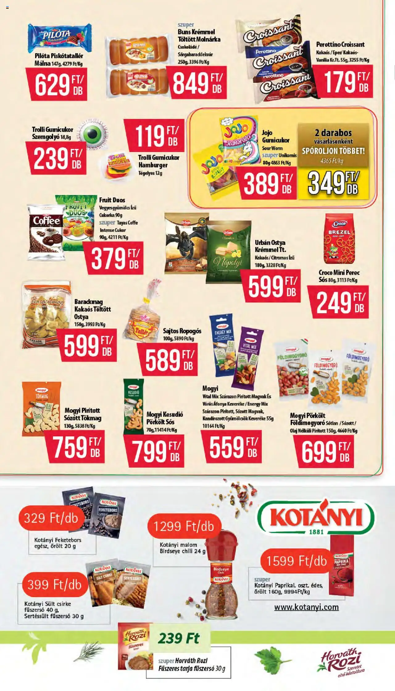 COOP akciós ujság - amely érvényes a következő dátumtól: 16.10.2025 | Oldal: 6 | Termékek: Hamburger, Tarja, Nápolyi, Cukor