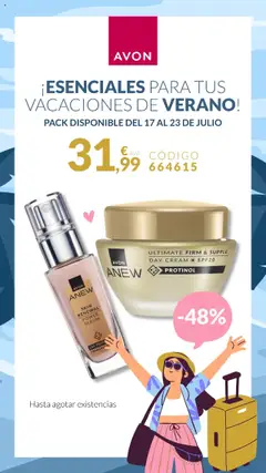 Vista previa Avon - Packs de viajes válido desde el 17.07.2025