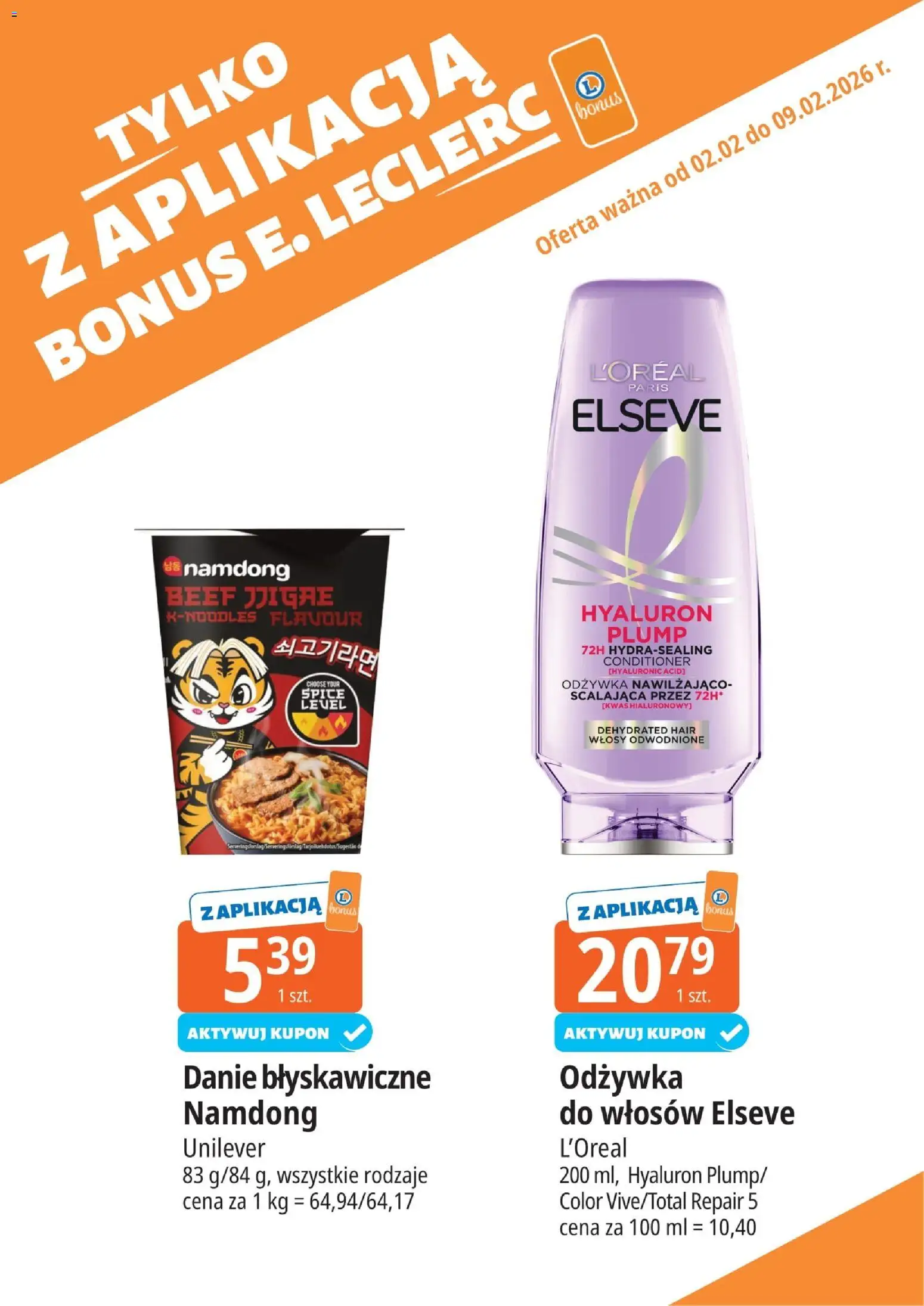 E.Leclerc Gazetka - Zielona Góra od 02.02.2026 | Strona: 10 | Produkty: Odżywka