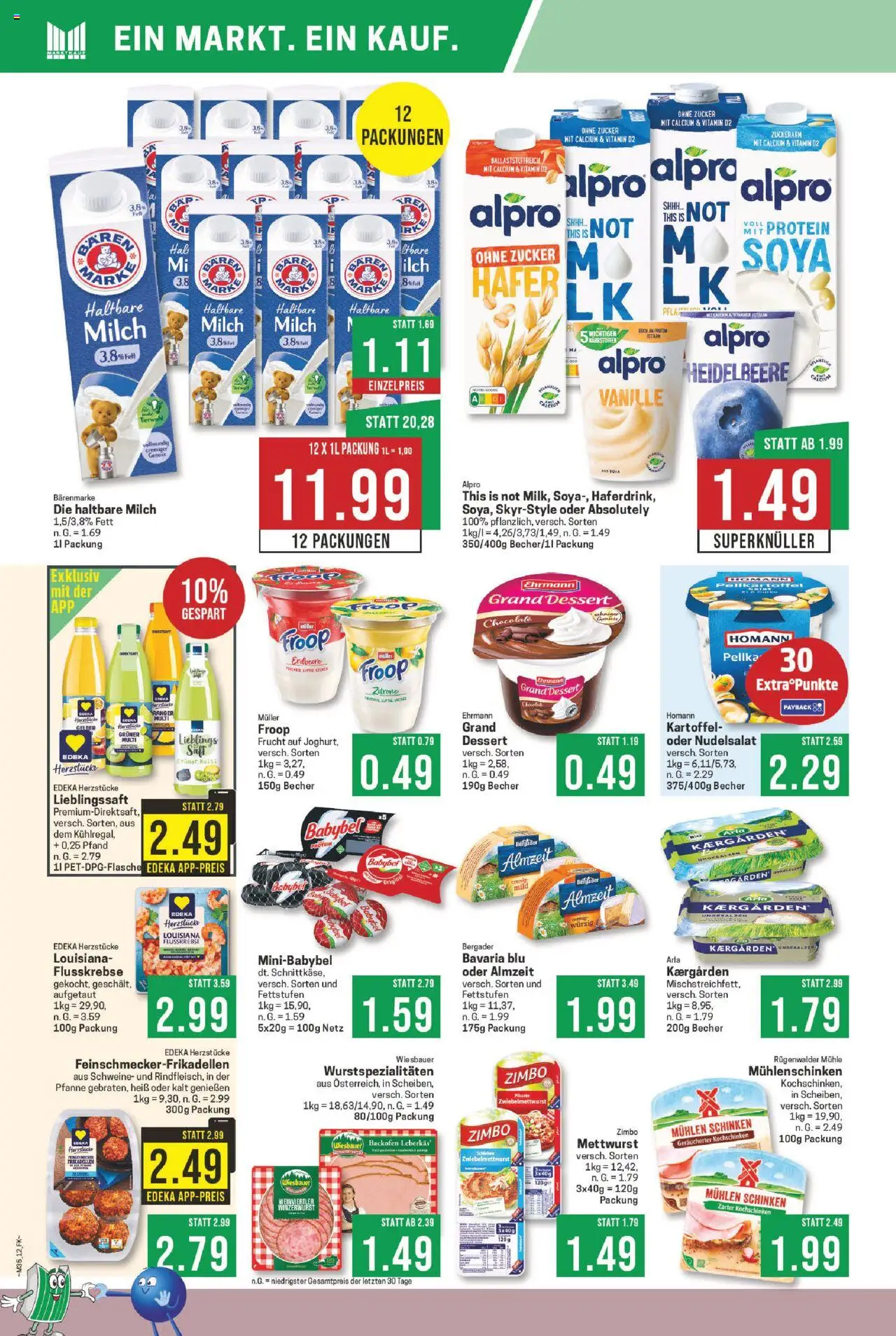 Marktkauf Prospekt 	 - gültig ab dem 25.08.2025 | Seite: 12 | Produkte: Milch, Haltbare milch, Zucker, Babybel