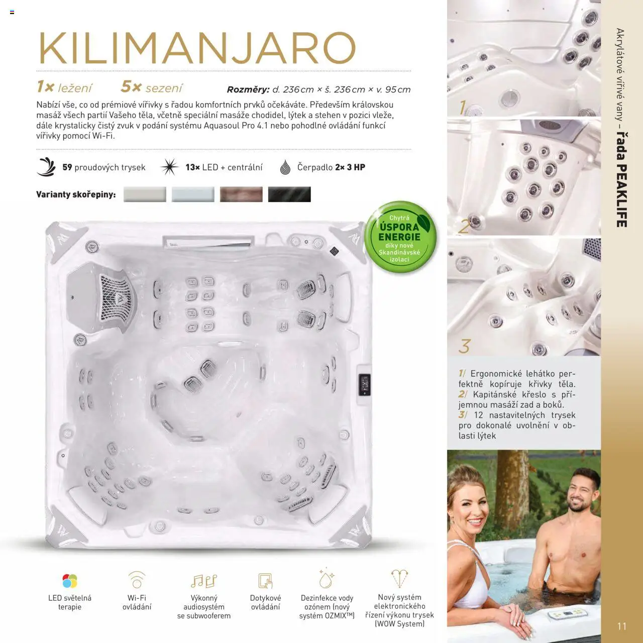 Mountfield katalog - Vířivky od 16.04.2025 | Strana: 11 | Produkty: Křeslo, Lehátko, Vířivka, LED