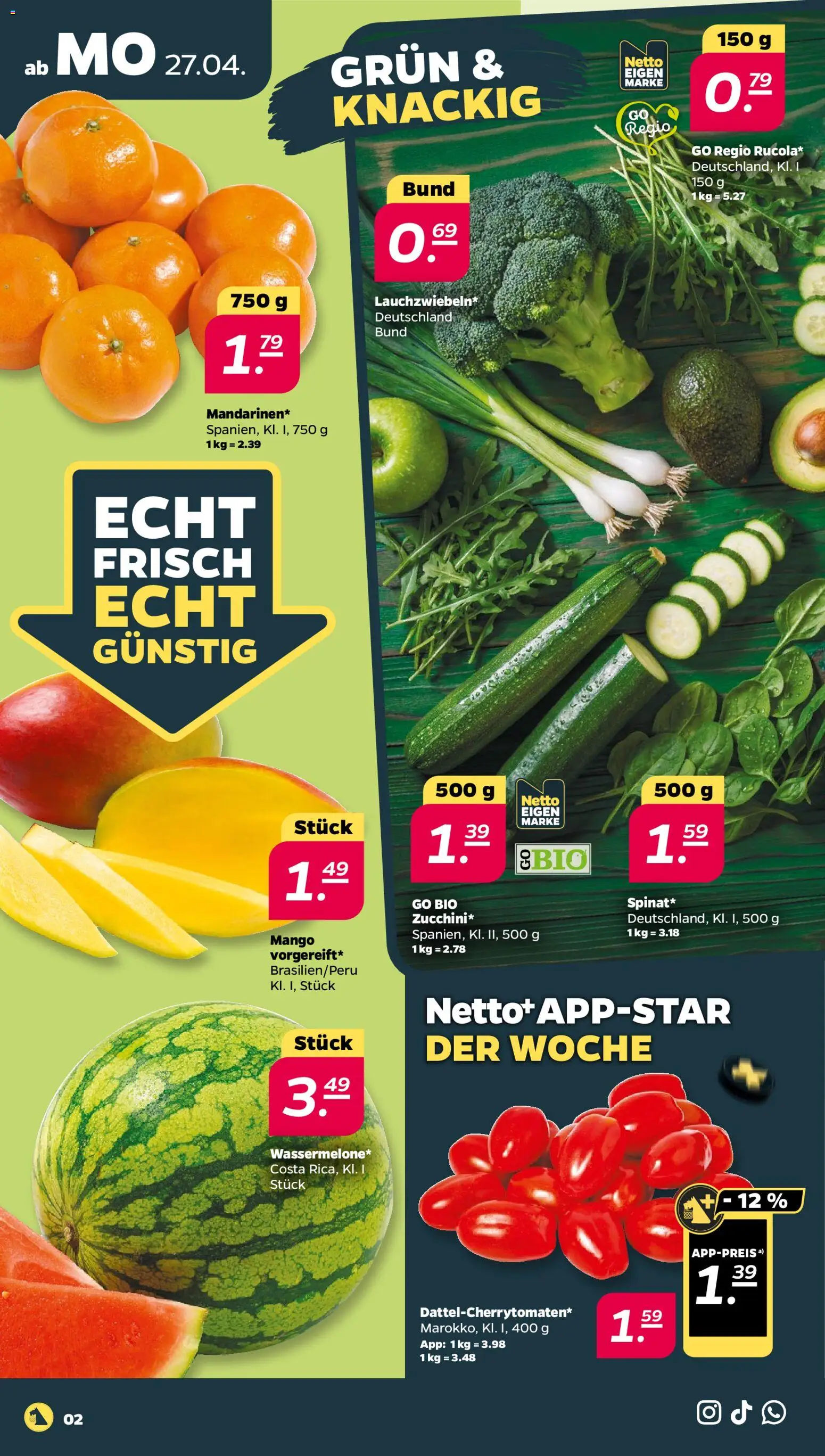 Netto Prospekt 	 – gültig ab 27.04.2026 | Seite: 2 | Produkte: Mango