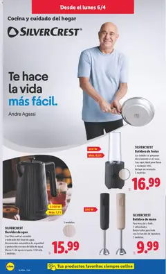 Vista previa SILVERCREST Batidora de mano, Para mezclar y batir. 2 velocidades. Botón turbo para batir con la función de impulsos. 2 modelos. válido desde el 06.04.2026 | Página: 6 | Productos: Té, Cocina, Batidora