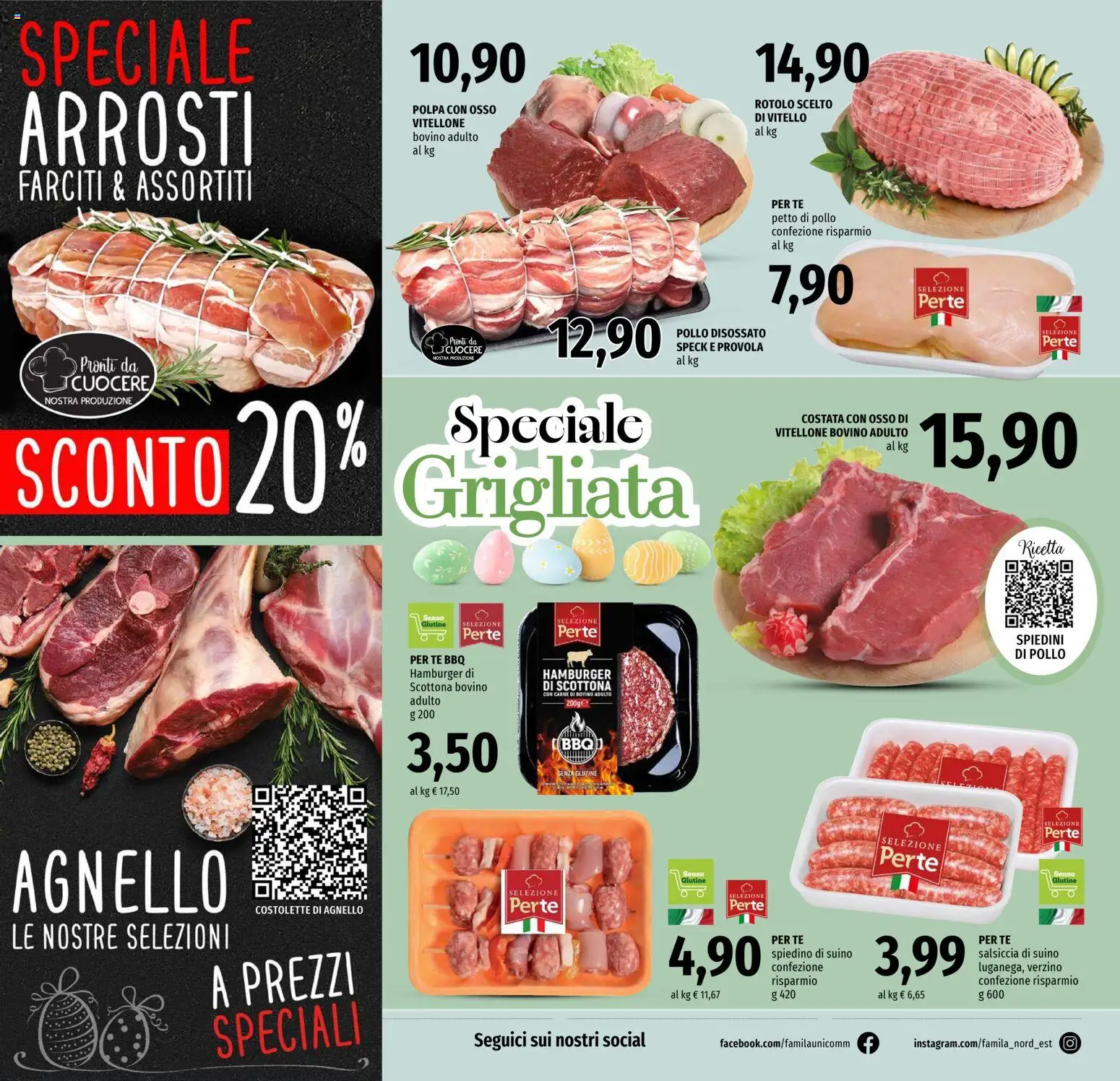 Volantino Famila del 26.03.2026 | Pagina: 6 | Prodotti: Tè, Salsiccia, Hamburger, Spiedini