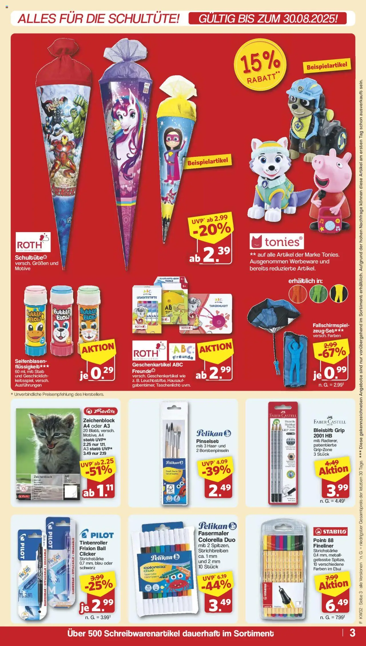 Famila Nordwest Sonderangebote - gültig ab dem 03.08.2025 | Seite: 3 | Produkte: Purina one, Sonnenblumenol, Mineralwasser, Pasta