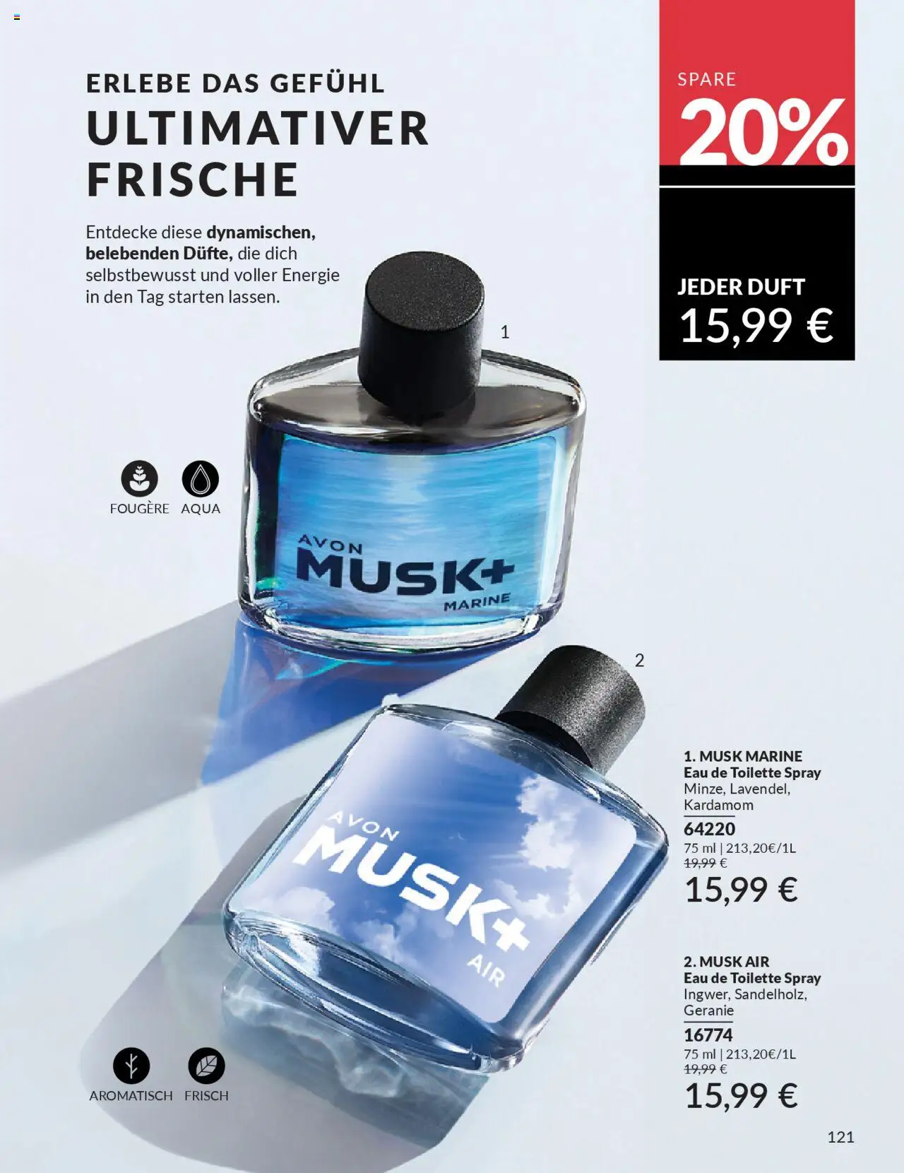 AVON Katalog Oktober 2025 – gültig ab 01.10.2025 | Seite: 123 | Produkte: Toilette, Duft, Eau de Toilette