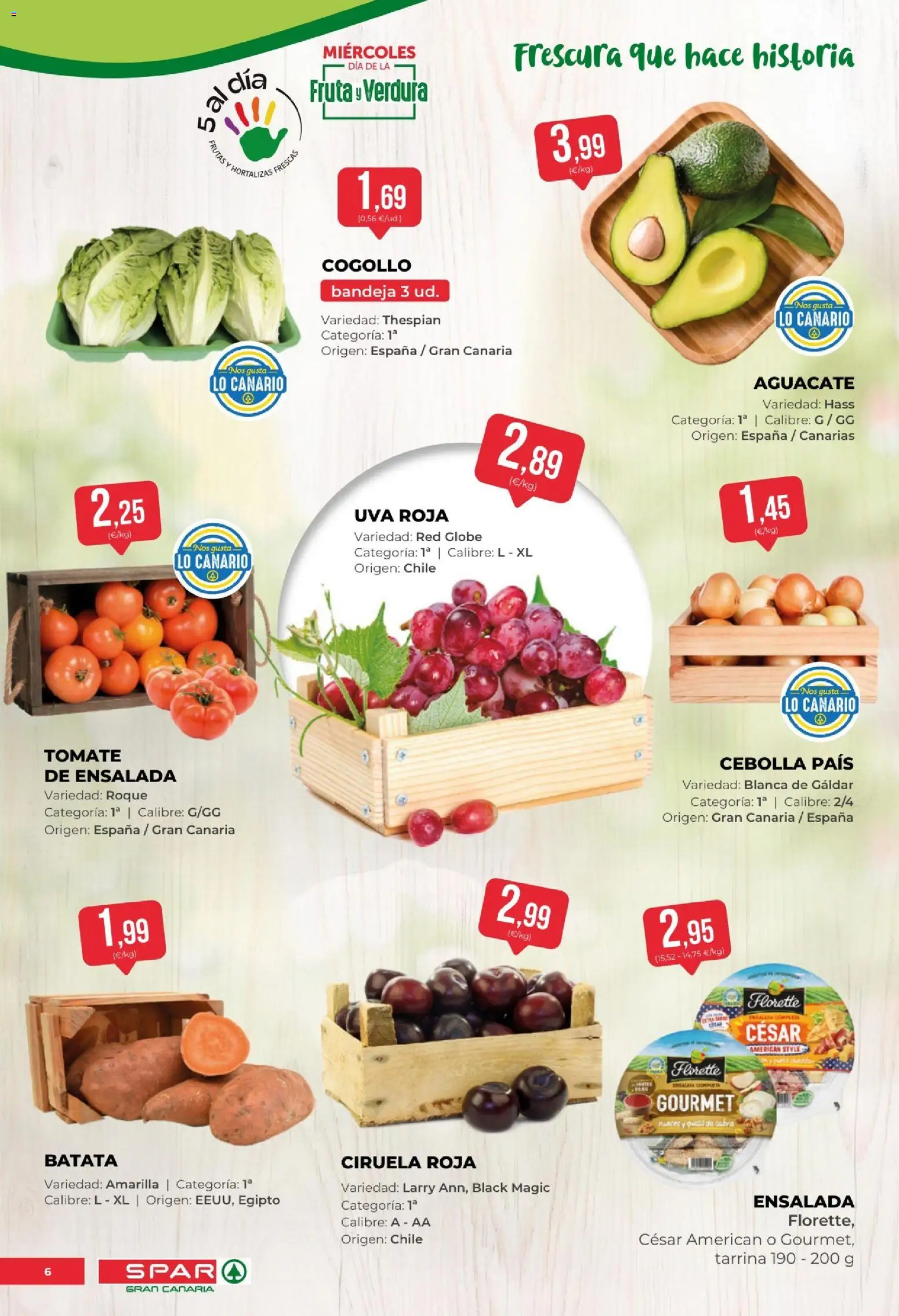 Spar - folleto │ válido desde el 31.03.2026 | Página: 6 | Productos: Queso, Ensalada, Παγωμένο τσάι, Bandeja