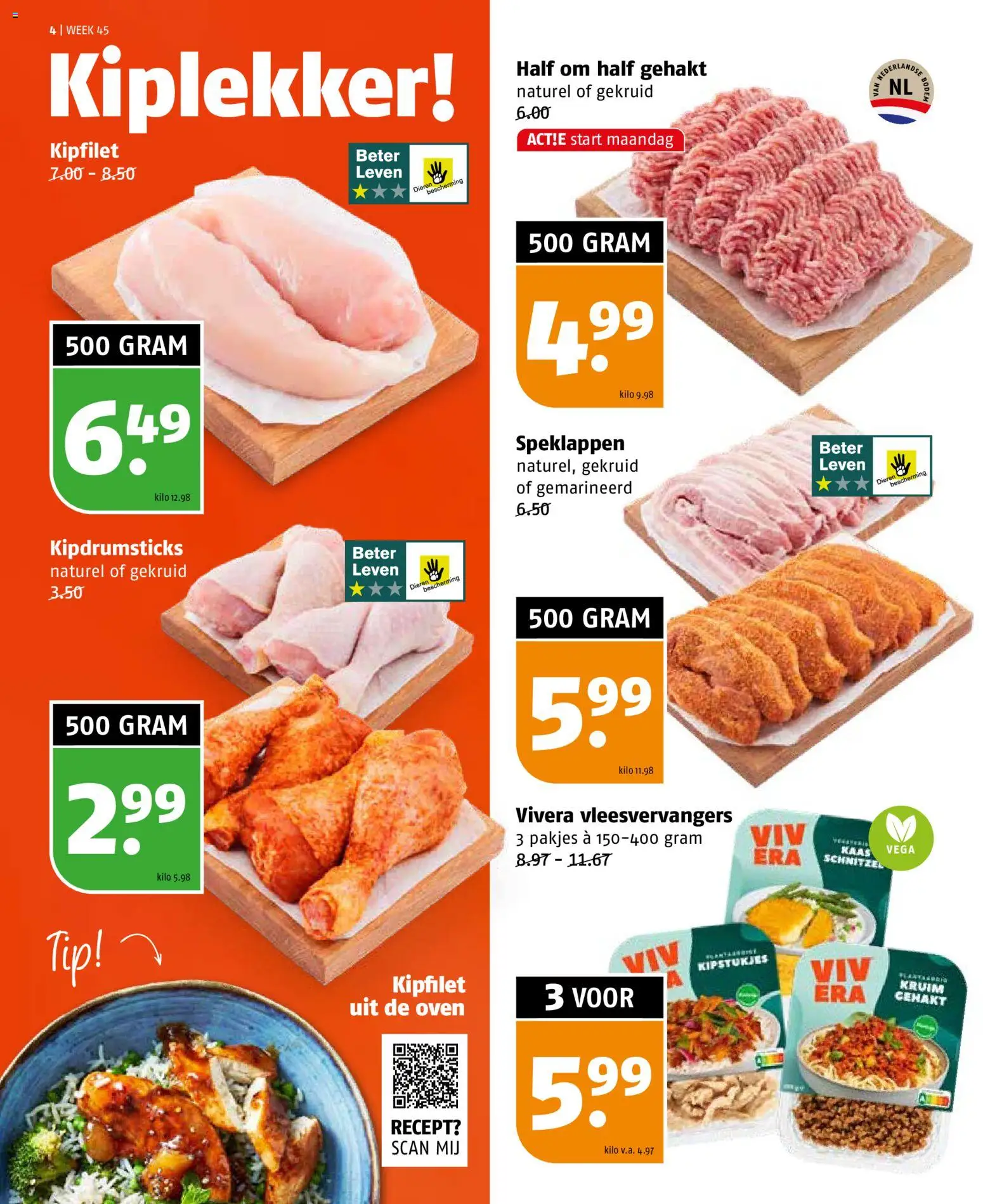 {H1} | Pagina: 4 | Producten: Kaas, Schnitzel, Oven, De oven