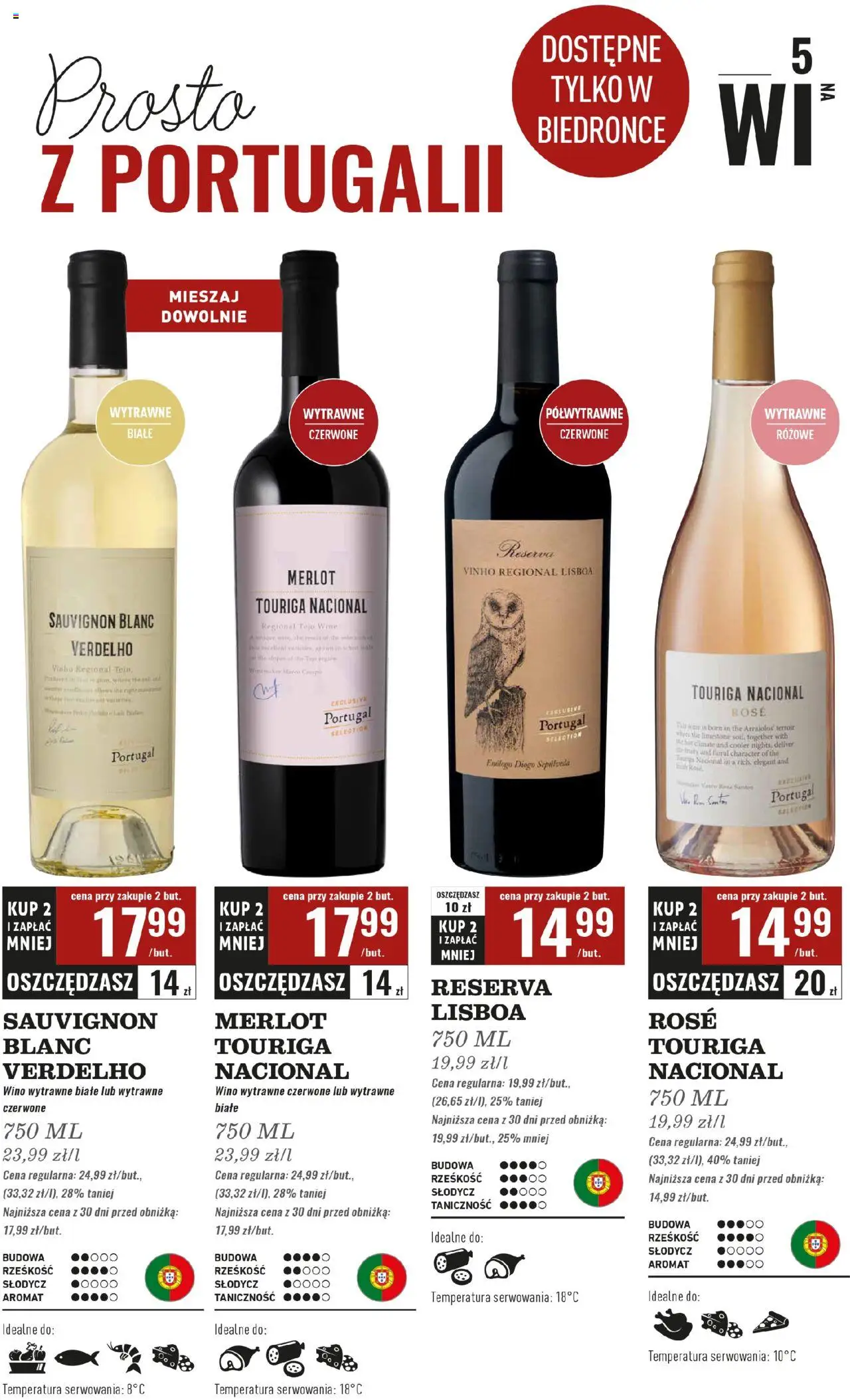 Biedronka gazetka - Czas na toast od 08.09.2025 | Strona: 5 | Produkty: Tuje, Merlot, Wino