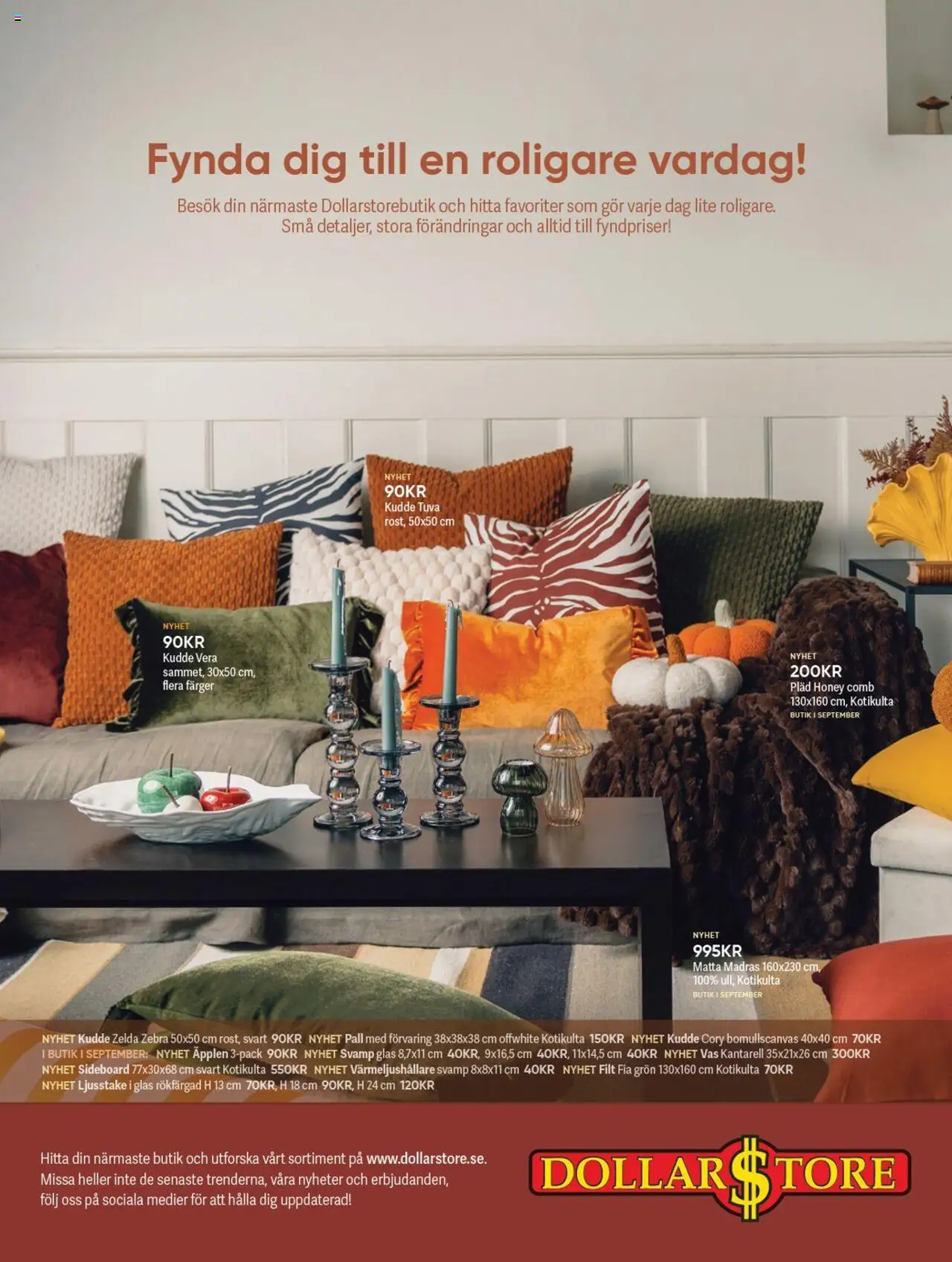 Dollar Store reklamblad aktuell från 03.09.2025 | Sida: 16 | Produkter: Svamp, Filt, Matta, Vas